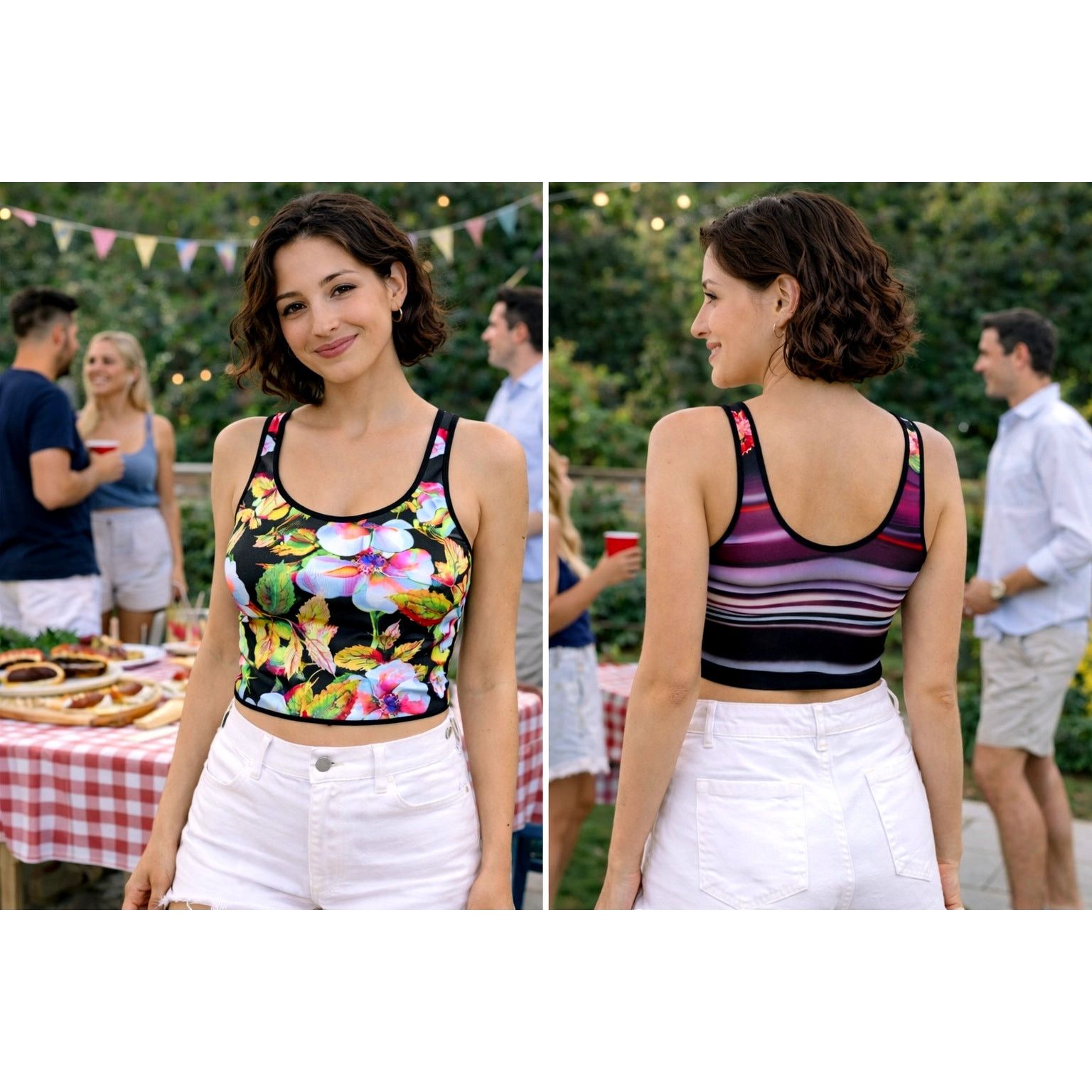 Clover Canyon Clover Canyon Reversible Botanical Wave Crop top - size M Size M / US 6-8 / IT 42-44 - 1 Thumbnail