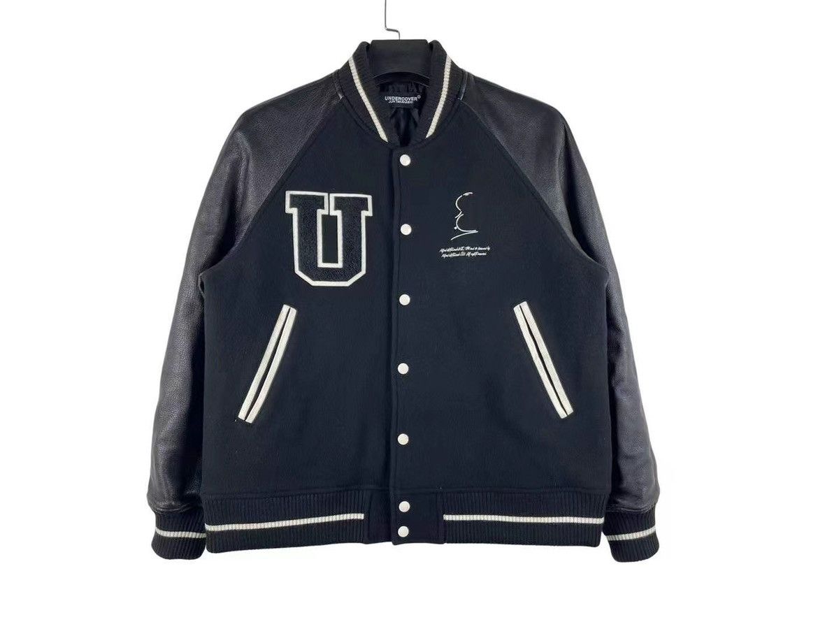 Undercover Undercover 22AW Hitchcock Wool Varsity Jacket Size US S / EU 44-46 / 1 - 1 Thumbnail