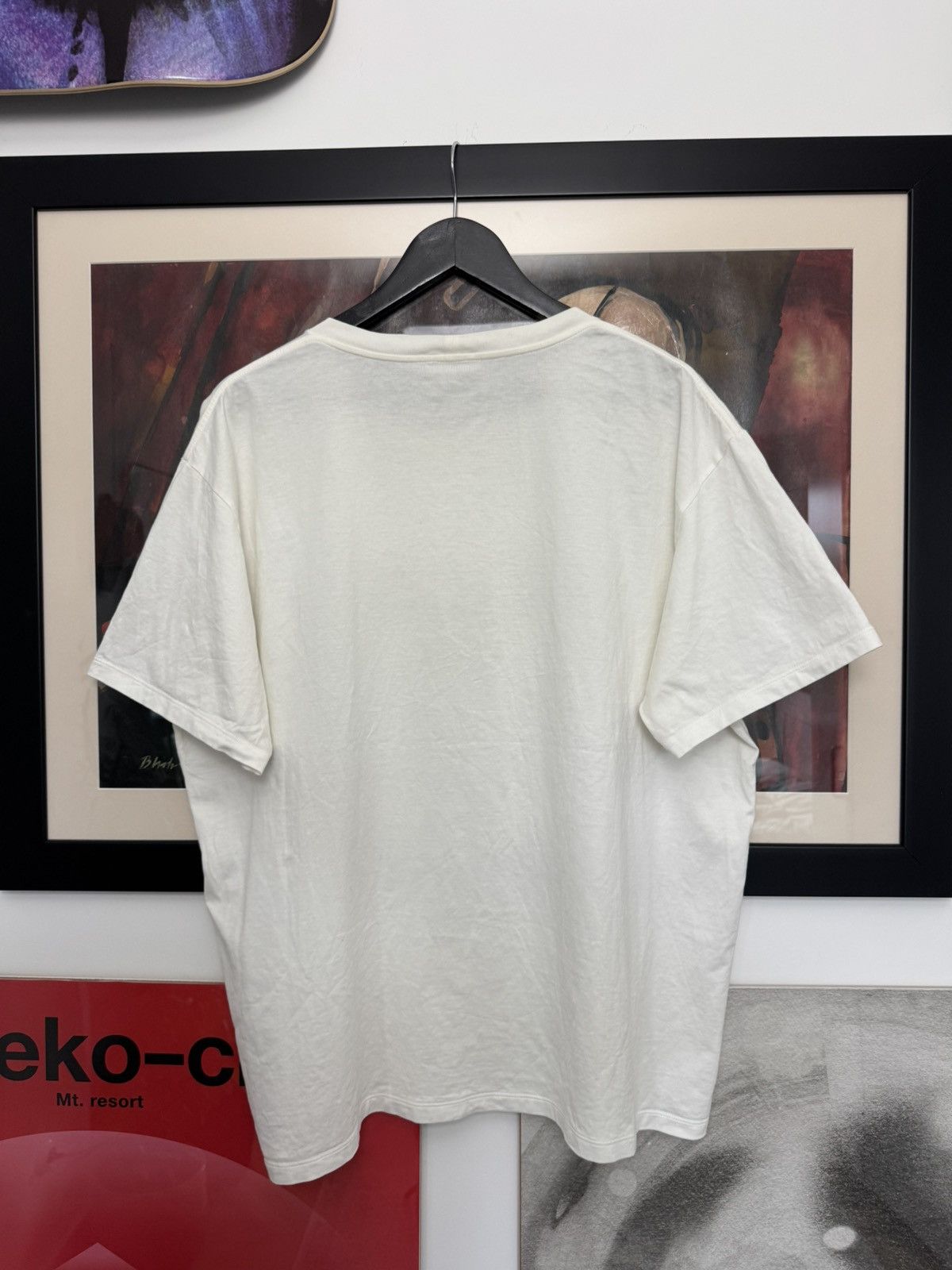 Celine Celine Designer White Tee Studded Logo Luxury High End Rare Size US XL / EU 56 / 4 - 7 Thumbnail