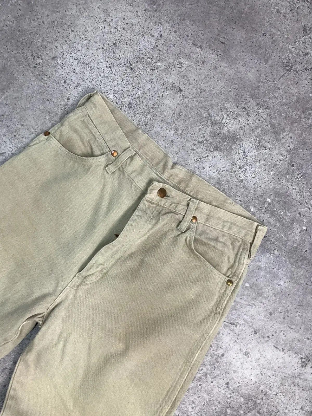 Japanese Brand Rare Wrangler 80s pants Japanese style opium faded Size US 34 / EU 50 - 7 Thumbnail