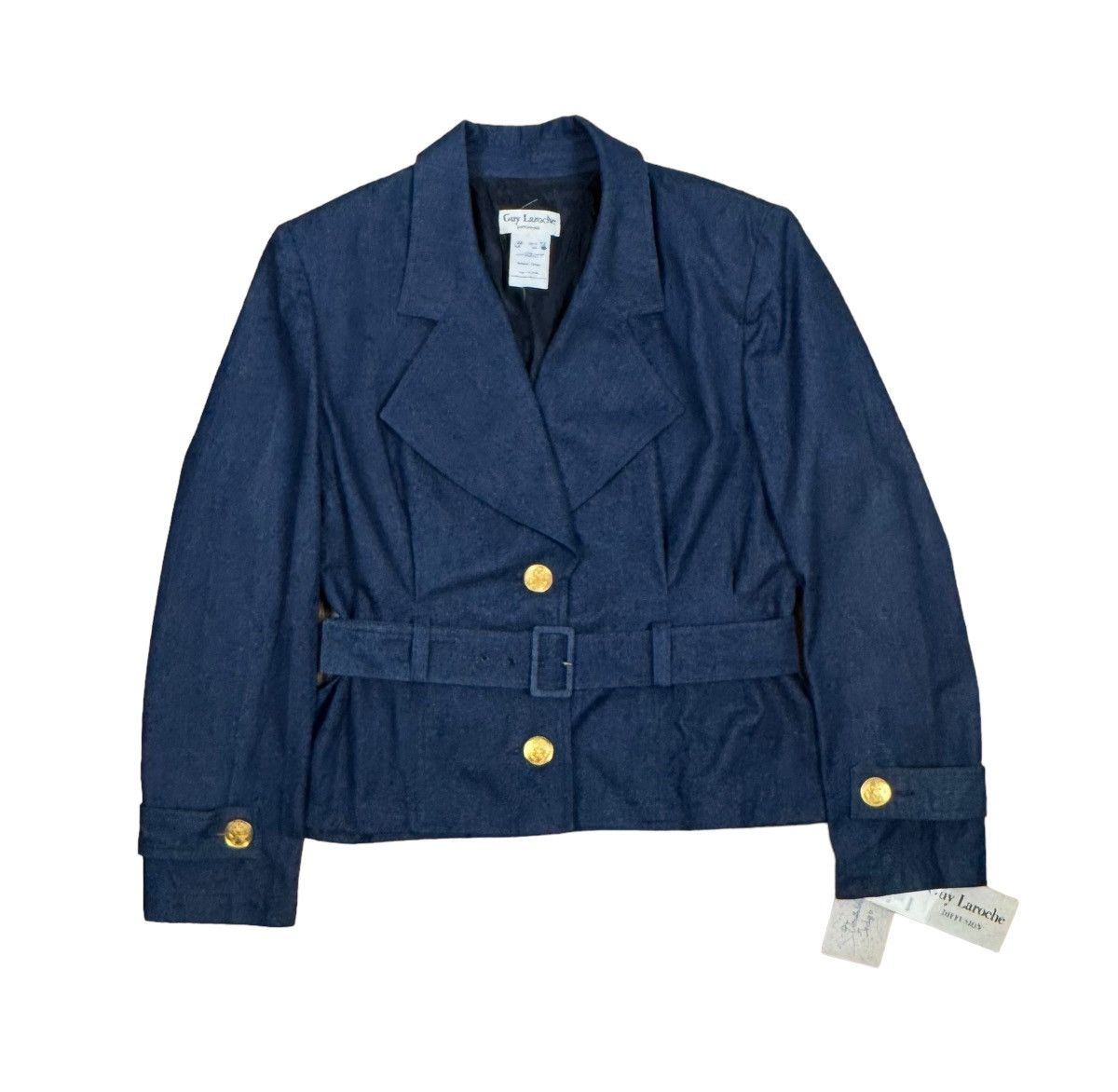 Guy Laroche × Vintage Vintage Guy Laroche Belted Jacket Diffusion Deadstock Size XL / US 12-14 / IT 48-50 - 13 Thumbnail