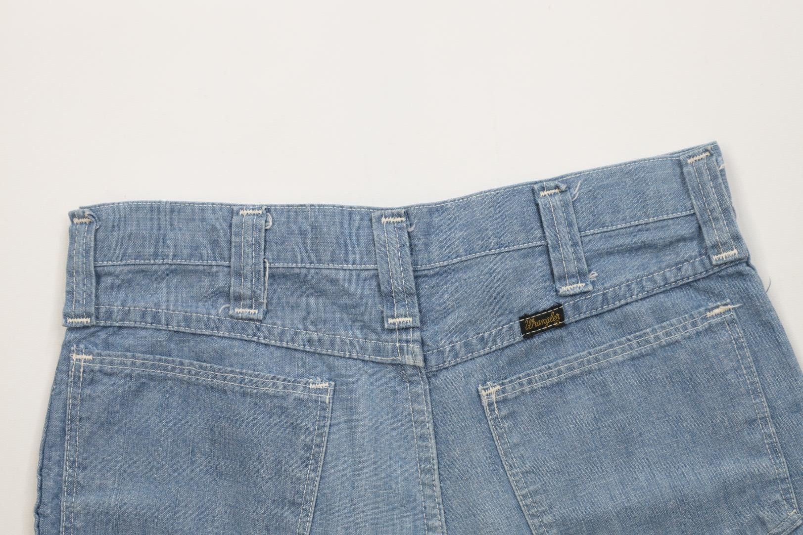 Wrangler Vintage 70s Wrangler Above Knee Chambray Denim Shorts USA Size US 30 / EU 46 - 10 Thumbnail
