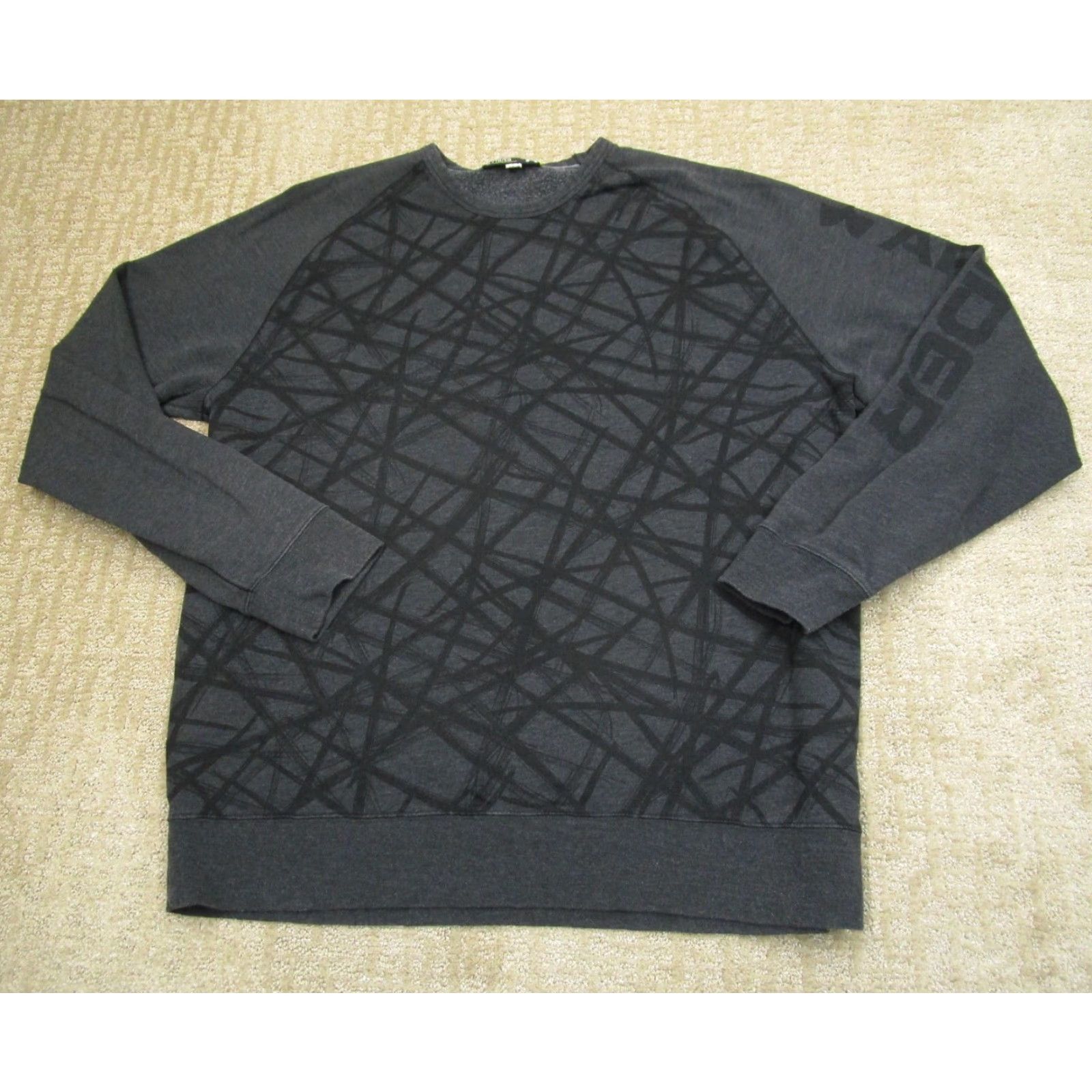 Under Armour Under Armour Pullover Men XL Gray Geometric UA Crew Neck Sweater Size US XL / EU 56 / 4 - 2 Thumbnail