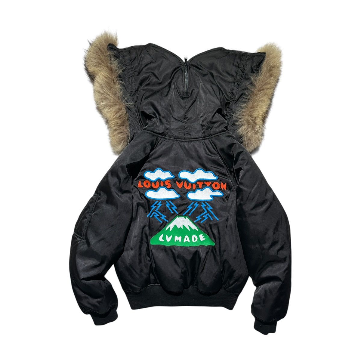Human Made × Louis Vuitton × Virgil Abloh Virgil Human Made coyote fur trim parka Size US M / EU 48-50 / 2 - 2 Thumbnail