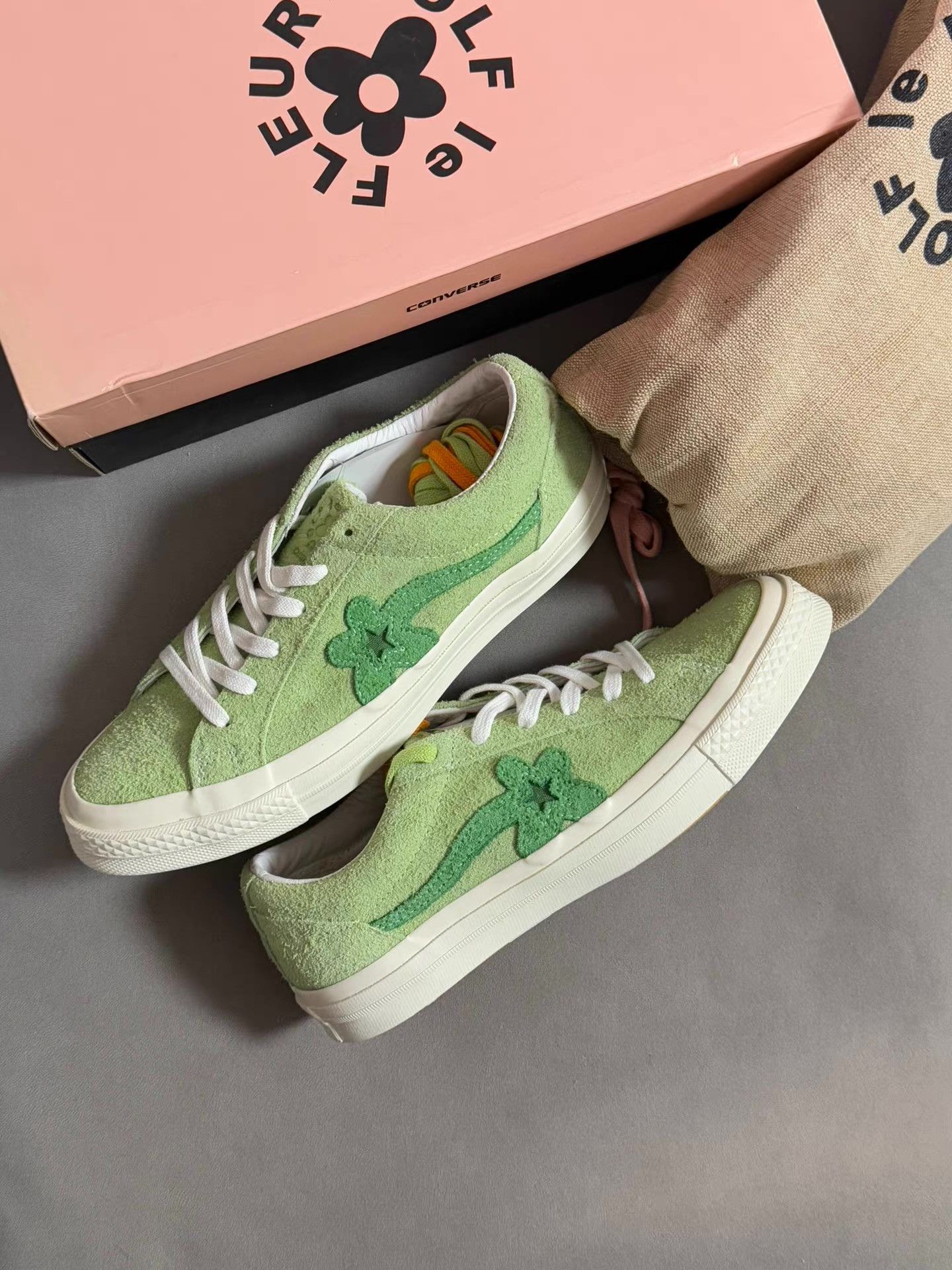 Converse Golf Le Fleur x Converse One Star Ox greenfloraledition Ｑ20 Size US 6.5 / EU 39-40 - 1 Thumbnail