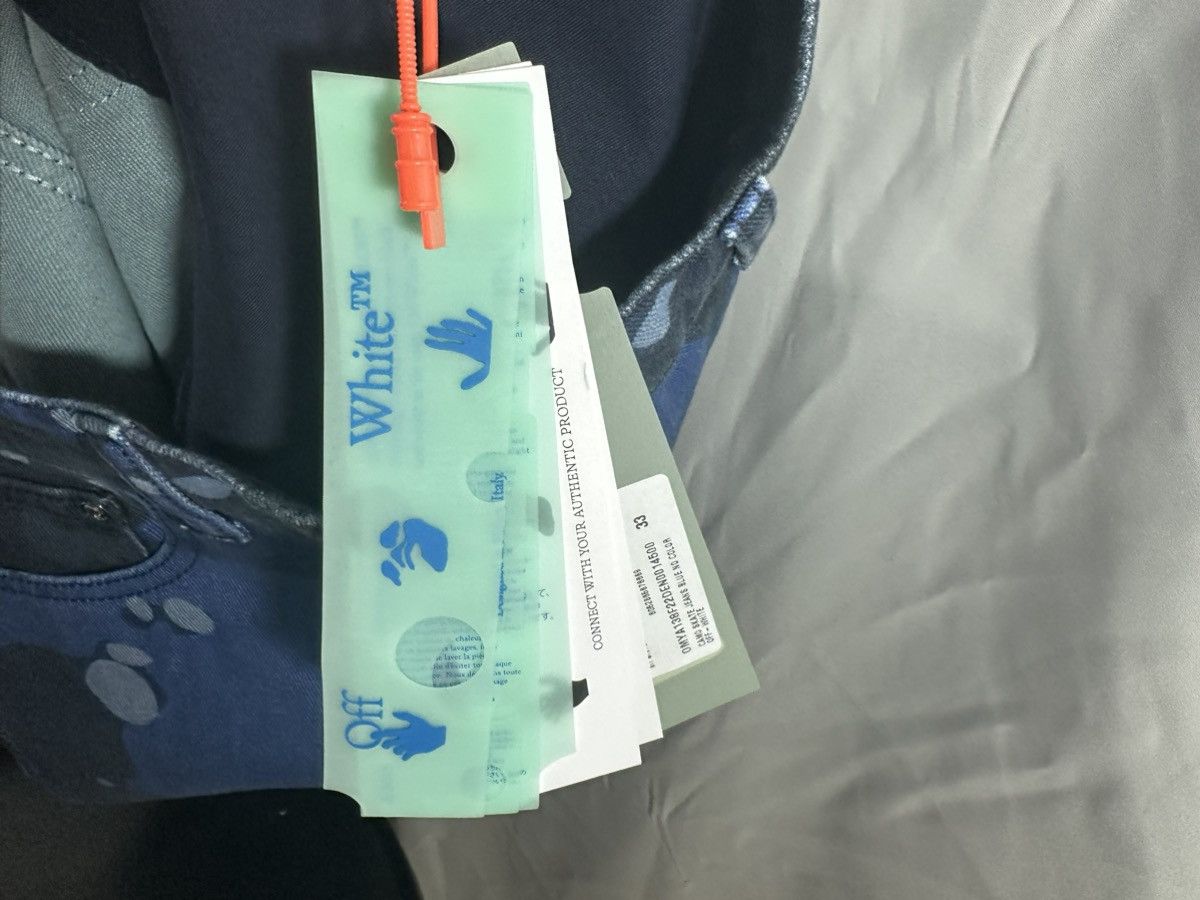 Off-White Off White Blue Camo Pants Size US 33 - 5 Thumbnail