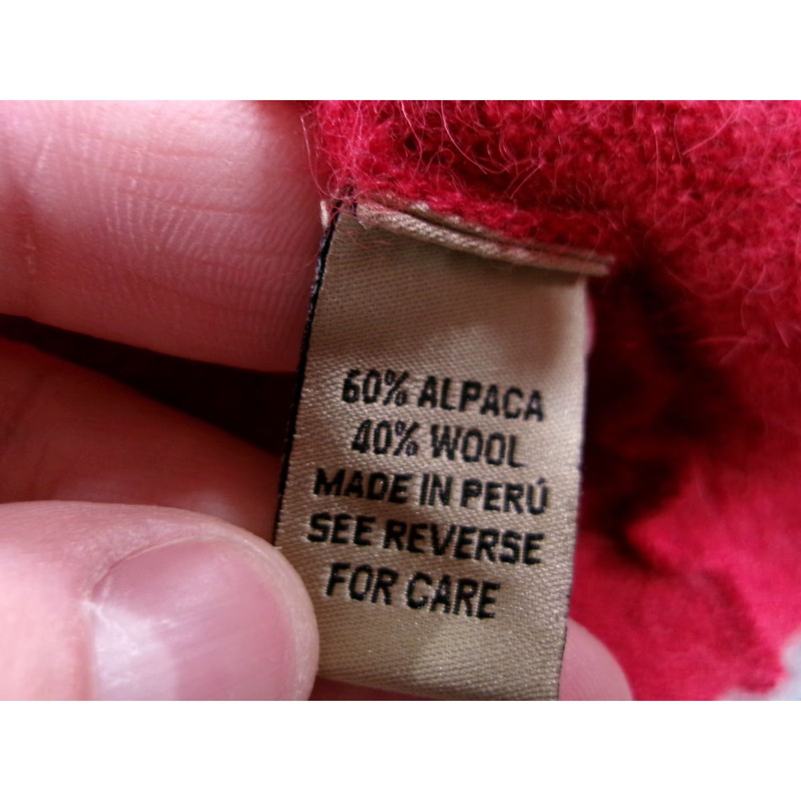 Vintage VINTAGE Beyond Threads Sweater Women Small Red Alpaca Wool Cardigan Business Casual All Seasons 90s Bohemian Womens Size S / US 4 / IT 40 - 6 Thumbnail