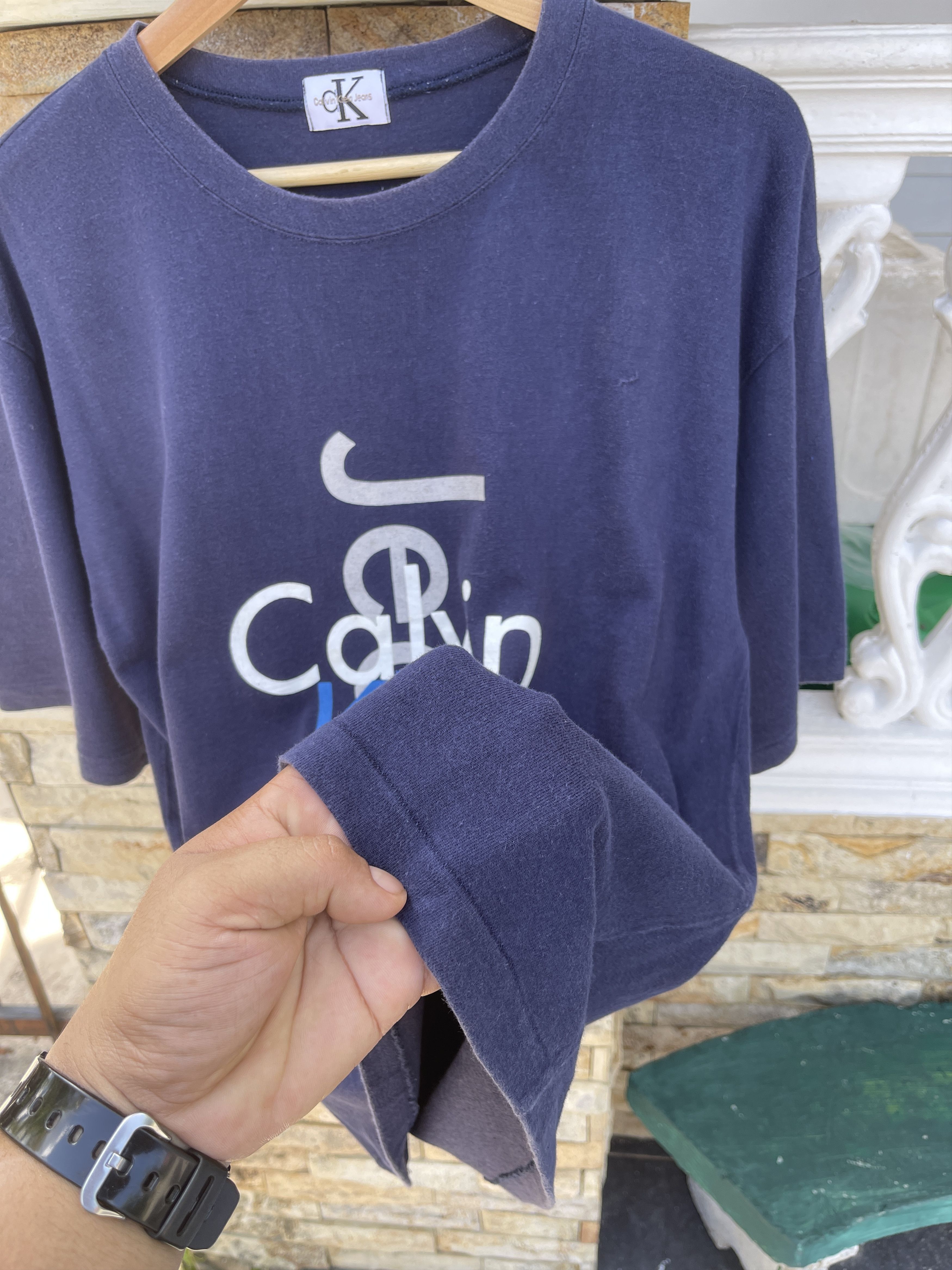 Calvin Klein Rare🔥Vintage 90s Calvin Klein CKJ T-Shirt Size US L / EU 52-54 / 3 - 7 Thumbnail
