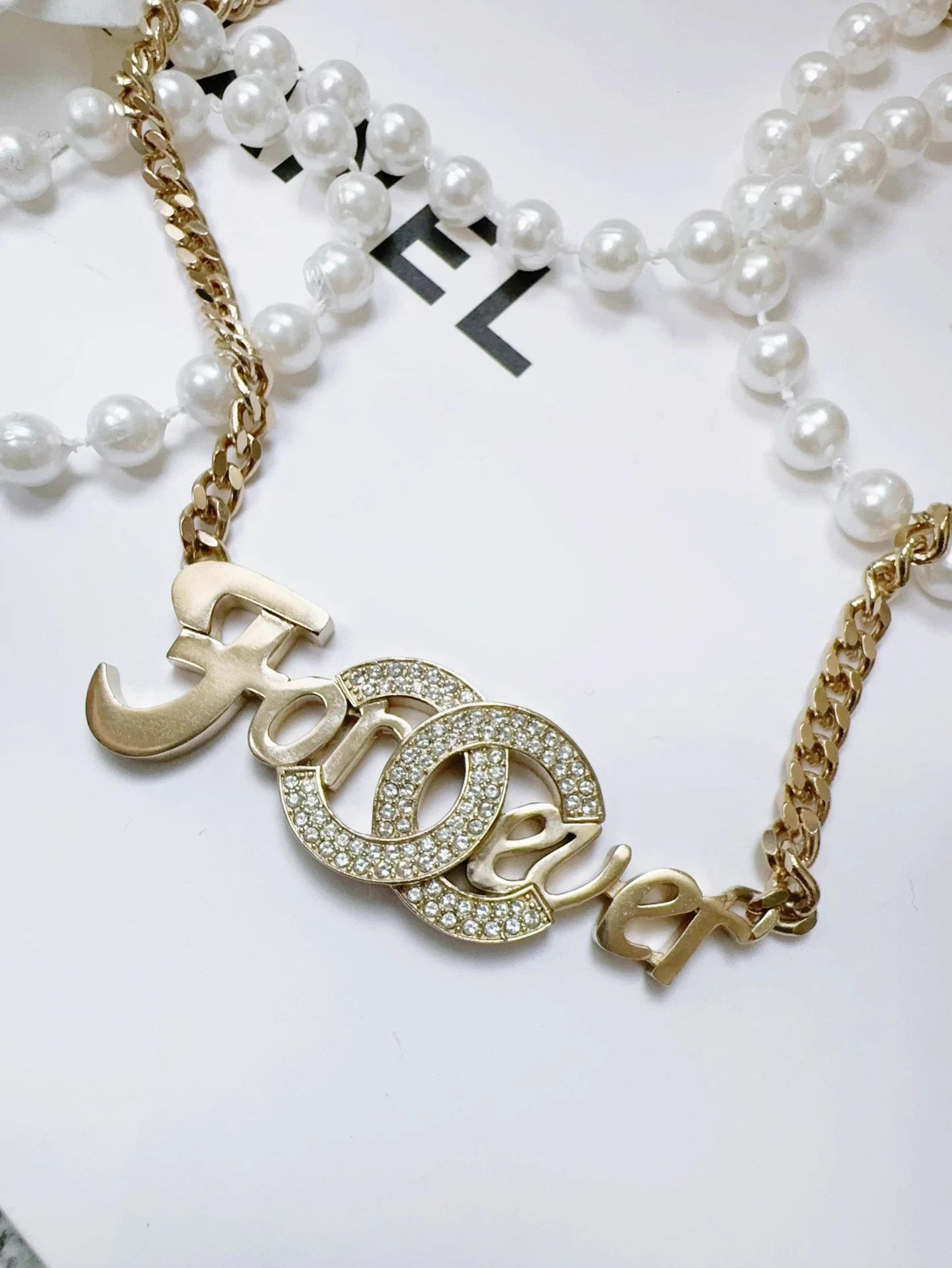 Chanel Chanel 21S Runway Forever Letter Necklace New Size ONE SIZE - 3 Thumbnail