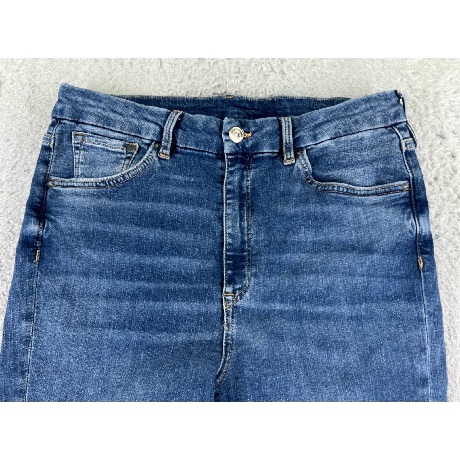 Denime &Denim Jeans Womens 31 Blue Denim Super Skinny High Waist Ankle Length Size 24" / US 00 / IT 34 - 4 Thumbnail