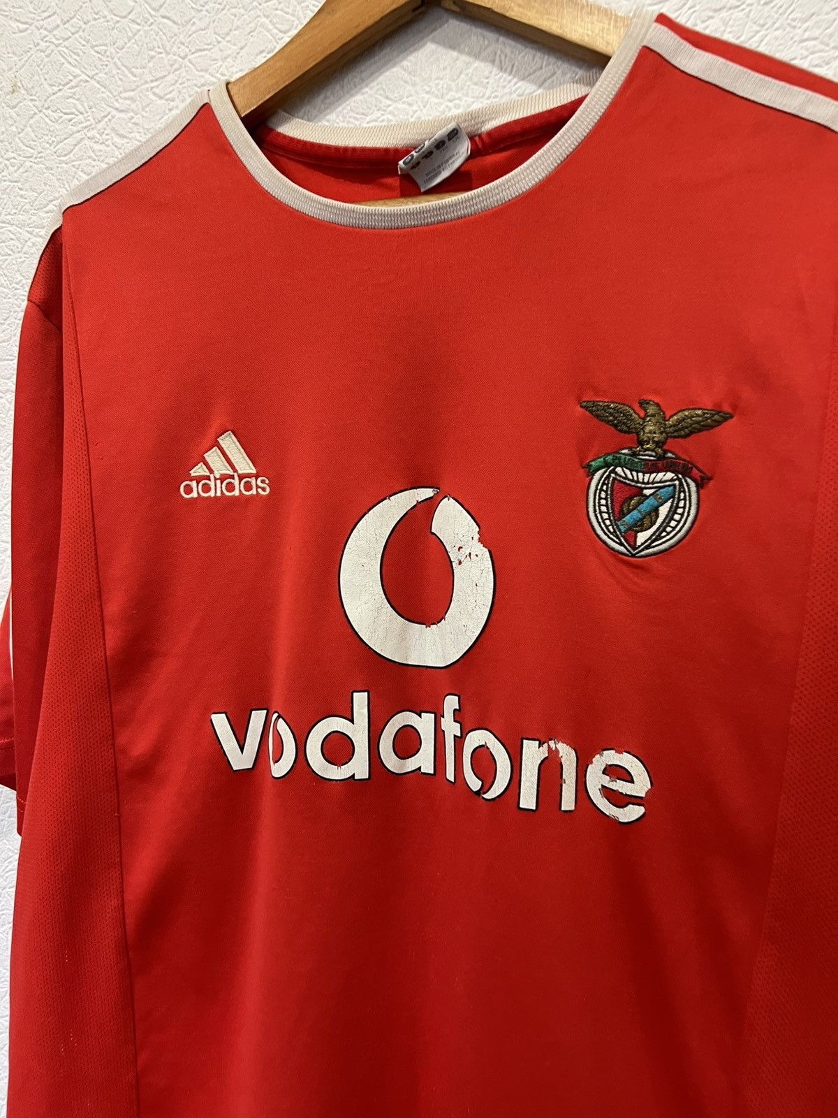 Adidas Adidas Benfica 2003/2004 UEFA Cup Red Mens Soccer Jersey Size US L / EU 52-54 / 3 - 2 Thumbnail