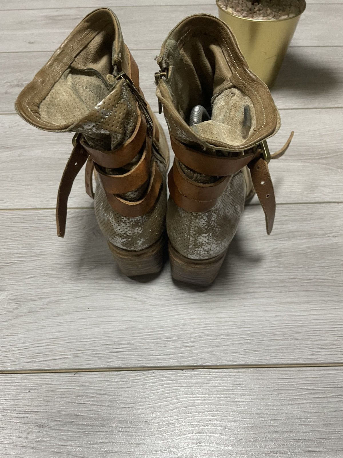 A.S.98 AS98 Airstep leather suedeengineered boots zip belts python Size US 10 / IT 40 - 4 Thumbnail