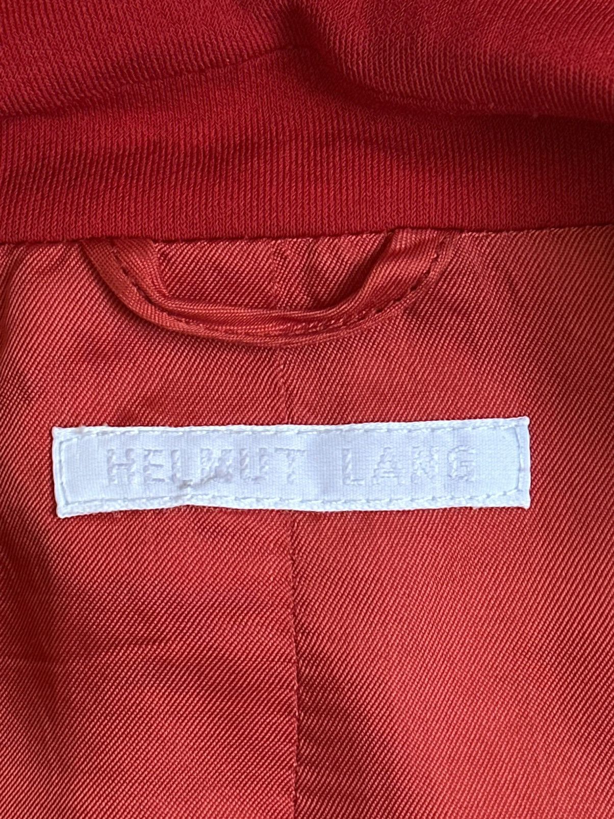 Helmut Lang Helmut Lang 1990s Runway Rare Archive Red Classic Blazer Size M / US 6-8 / IT 42-44 - 9 Thumbnail
