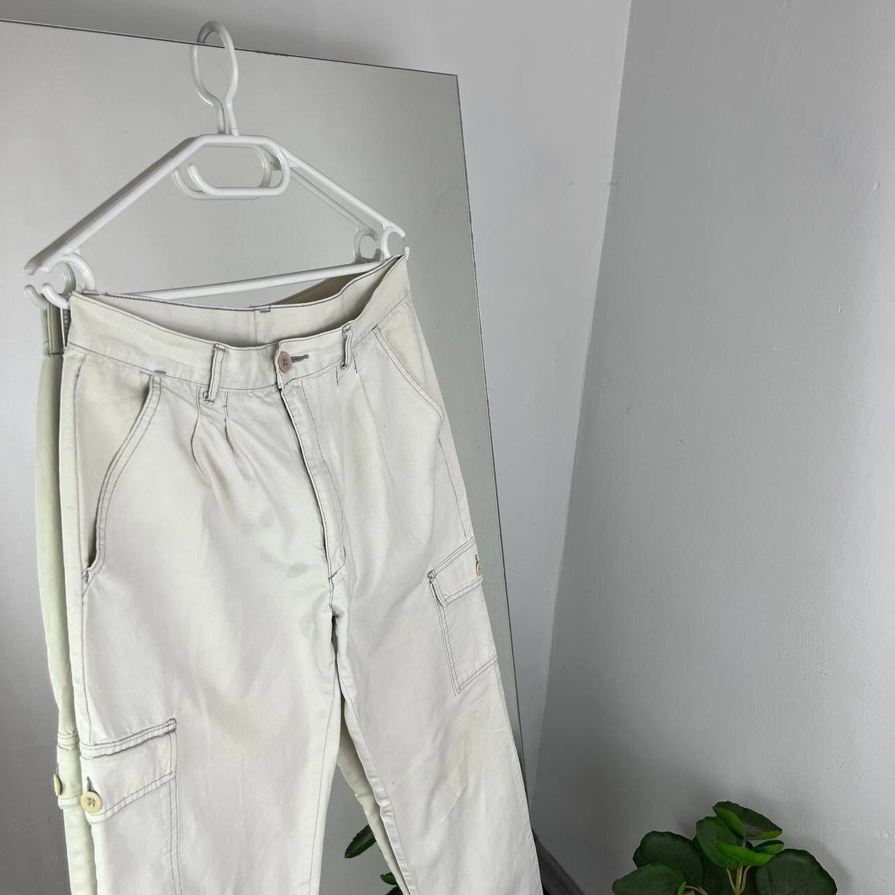 Japanese Brand Cargo White Pants Japanese Brand Y2k Size US 32 / EU 48 - 3 Thumbnail