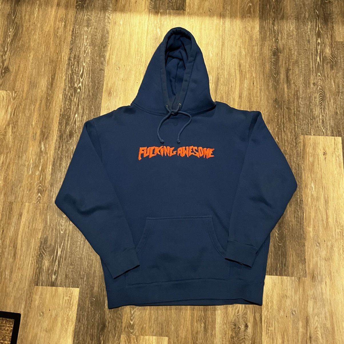 Fucking Awesome Fucking Awesome Og Logo hoodie Orange on blue Size US L / EU 52-54 / 3 - 3 Thumbnail