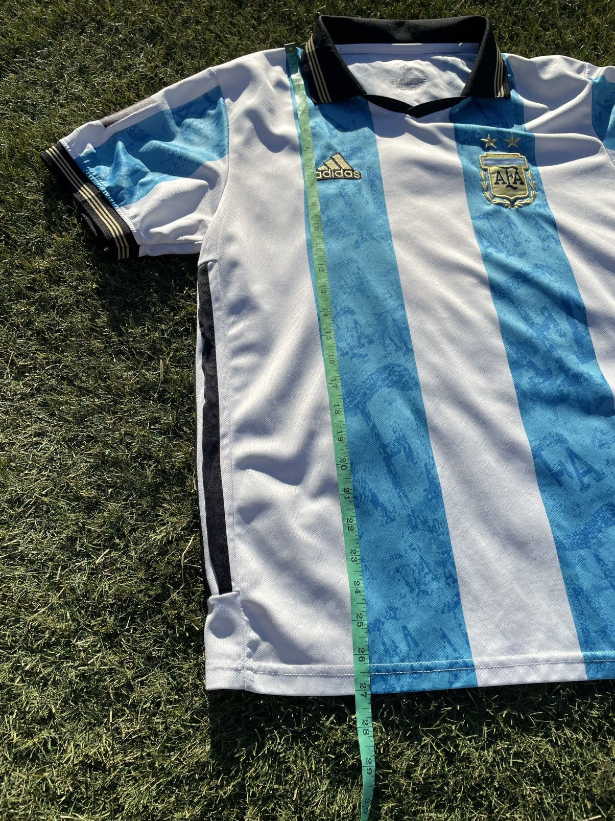 Adidas Adidas Argentina 2022 World Cup Authentic Home Jersey #7 Size US L / EU 52-54 / 3 - 9 Thumbnail