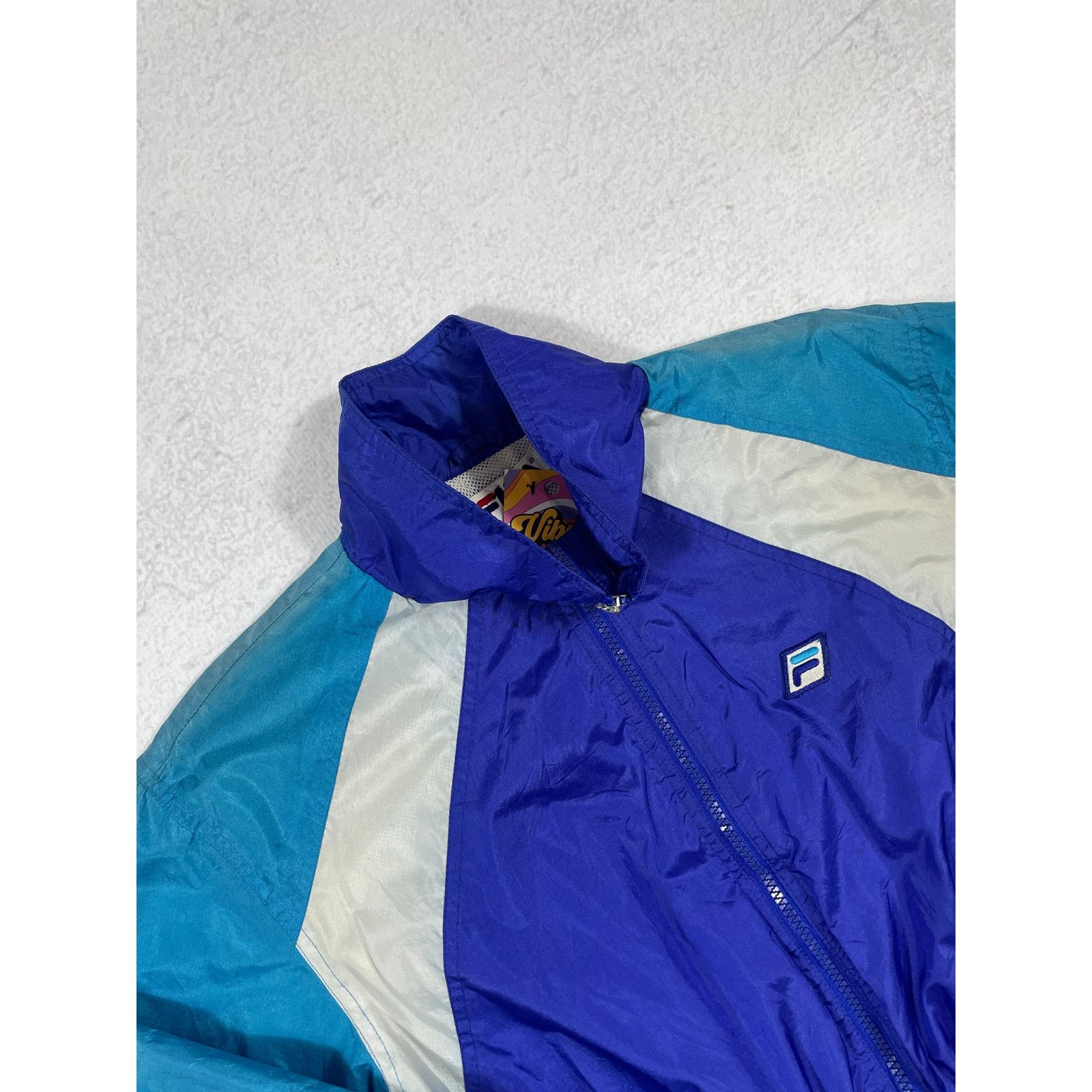 Fila Vintage Fila Blue Windbreaker - Women's Medium Size M / US 6-8 / IT 42-44 - 3 Thumbnail