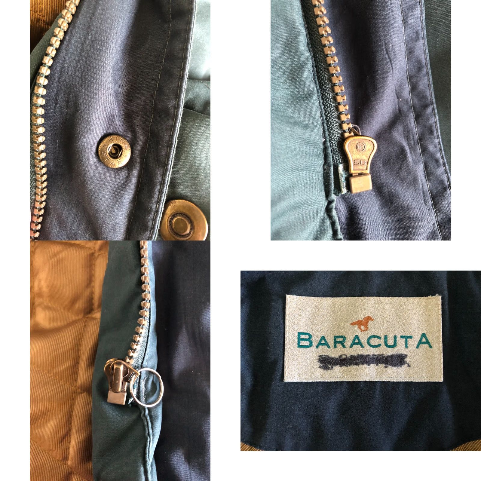 Baracuta Baracuta Jacket Baracuta Shirt? No - Baracuta Jacket Men S Green Polyester Full Zip Padded Mid-Length Chest Pockets Lined Size US S / EU 44-46 / 1 - 9 Thumbnail
