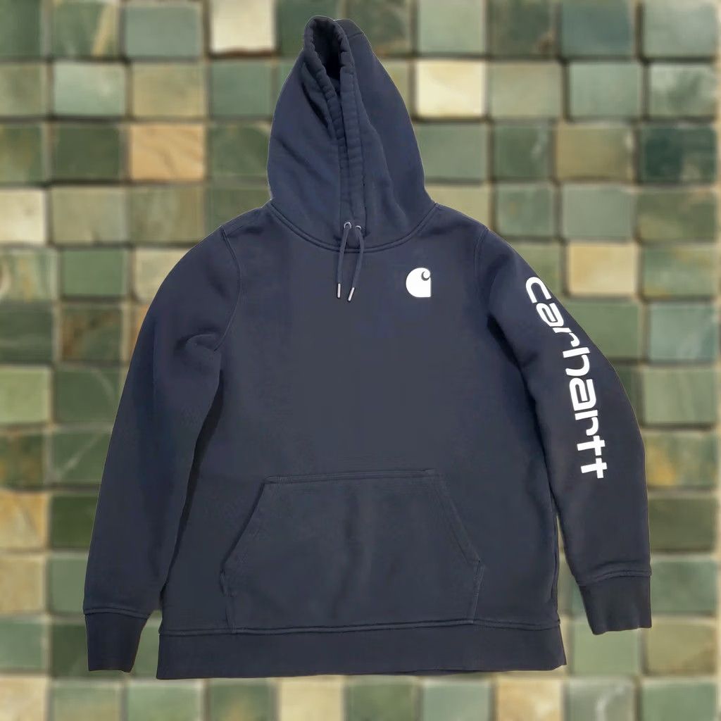 Carhartt Carhartt Relaxed Fit Pullover Black Hoodie Sweatshirt Womens XL 16-18 EUC Size XL / US 12-14 / IT 48-50 - 1 Thumbnail