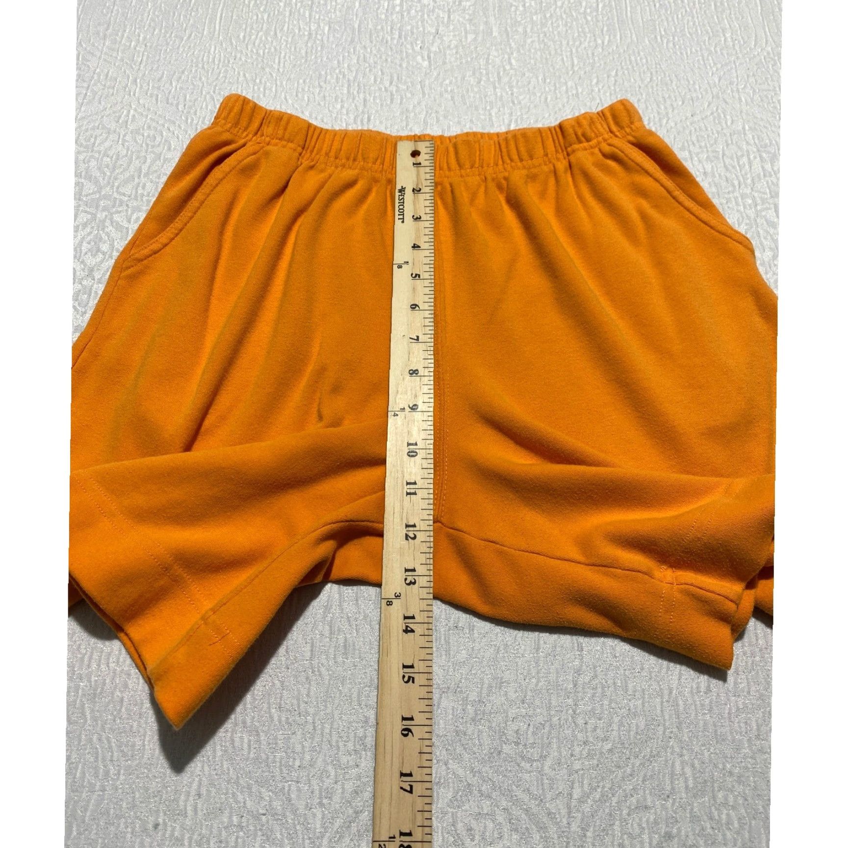 Vintage White Stag Womens Shorts Orange Competitive Terry Cloth Casual Medium Size 32" / US 10 / IT 46 - 6 Thumbnail