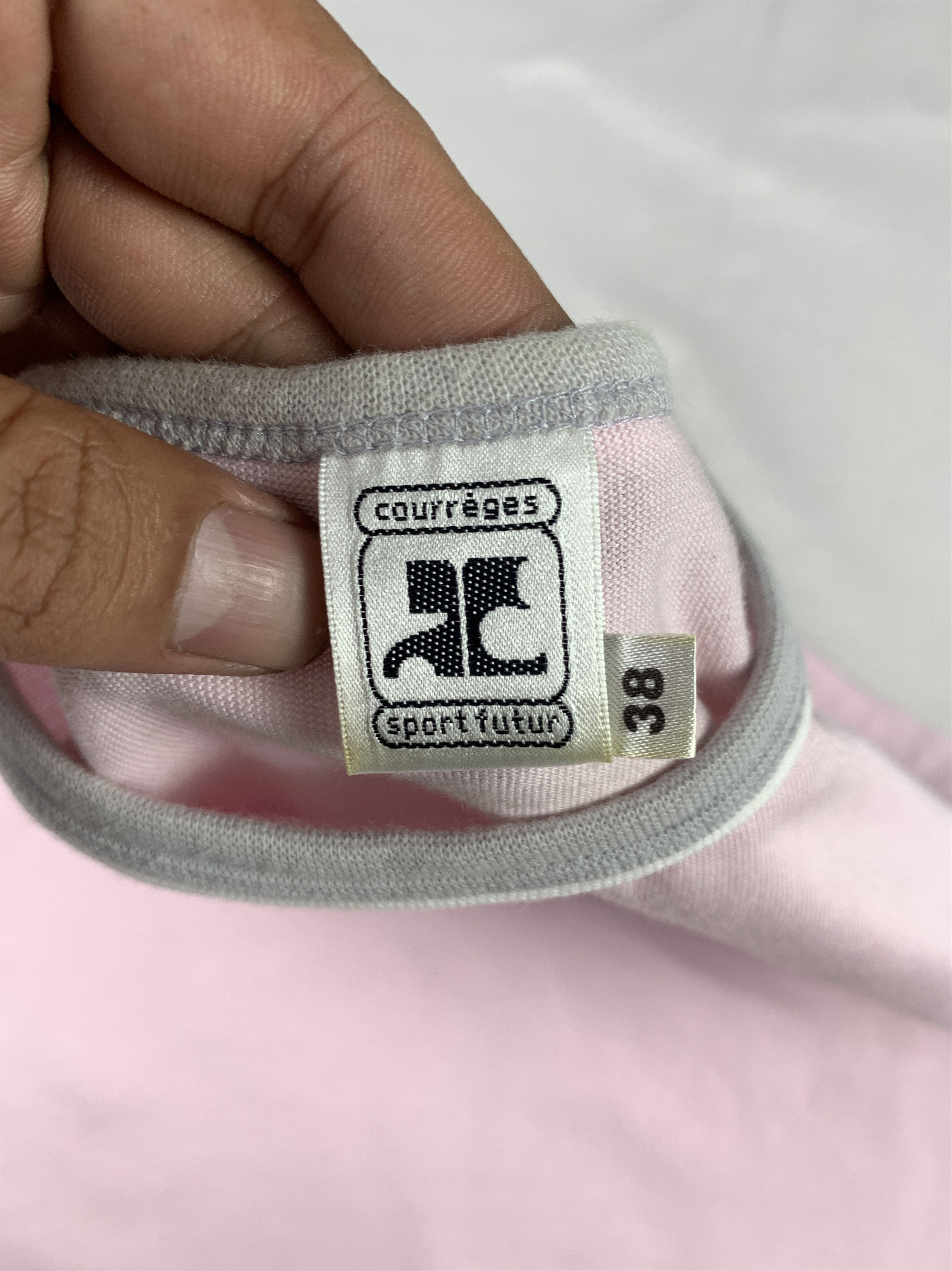 Courreges 2000s courreges sport futur Soft Pink Tee (M) Size M / US 6-8 / IT 42-44 - 7 Thumbnail