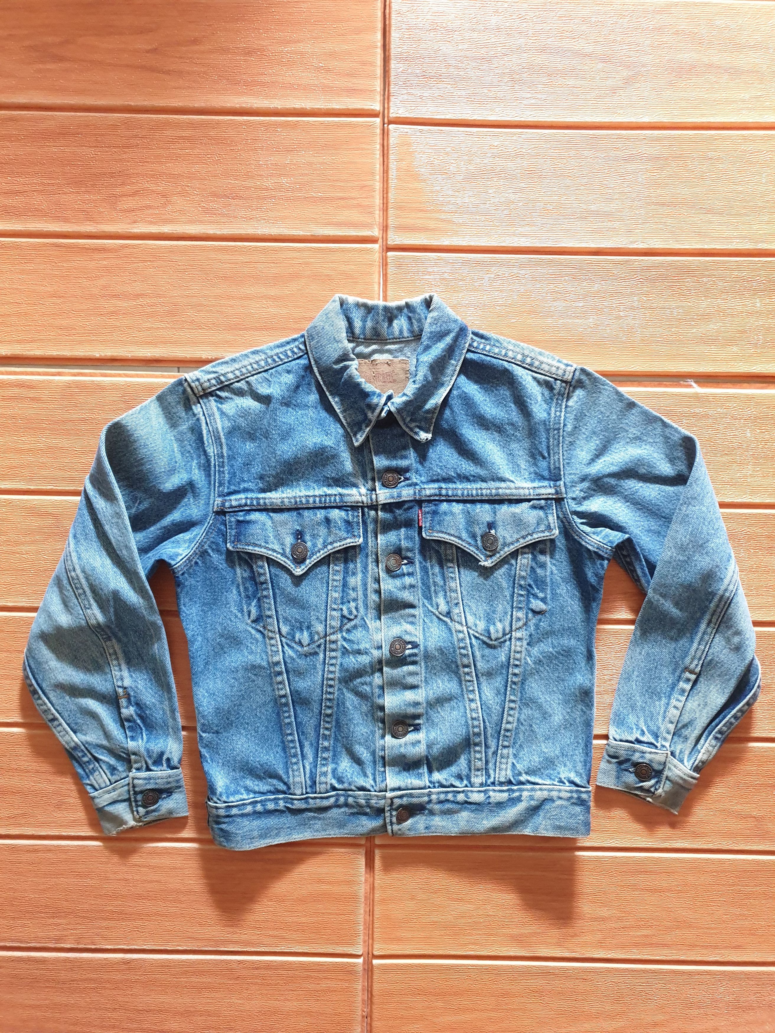 Levi's 💥Vintage levis made in USA denim Jacket Size US XXS / EU 40 - 1 Thumbnail