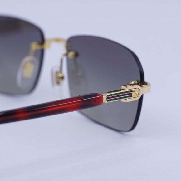 Gucci 🕶️ New Gucci GG1221S 006 Sunglasses - Gold/Havana Frame Size ONE SIZE - 4 Thumbnail
