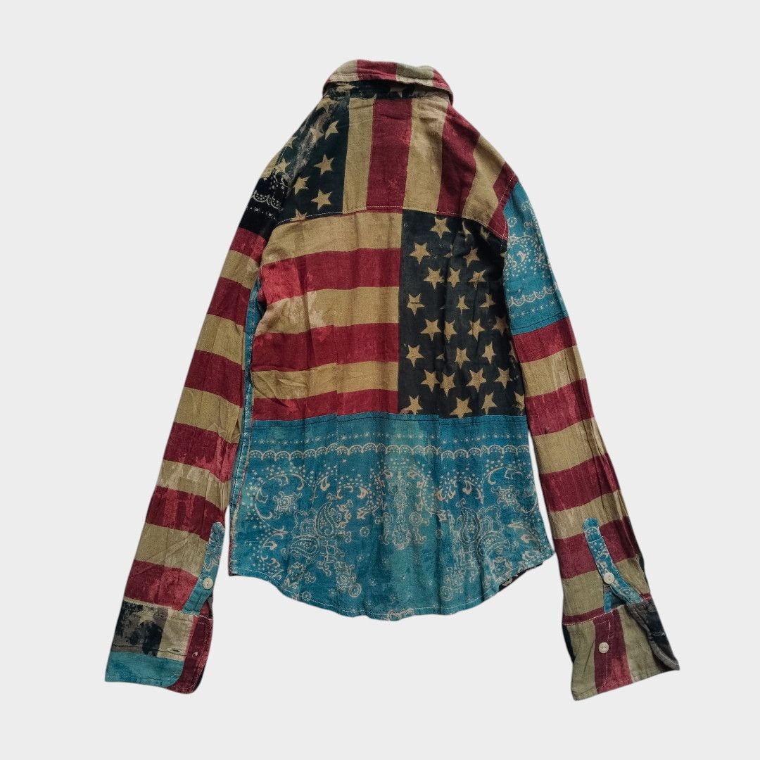 Le Grande Bleu (L.G.B.) Denim&supply Ralph Lauren American flag linen shirt Size US S / EU 44-46 / 1 - 2 Thumbnail