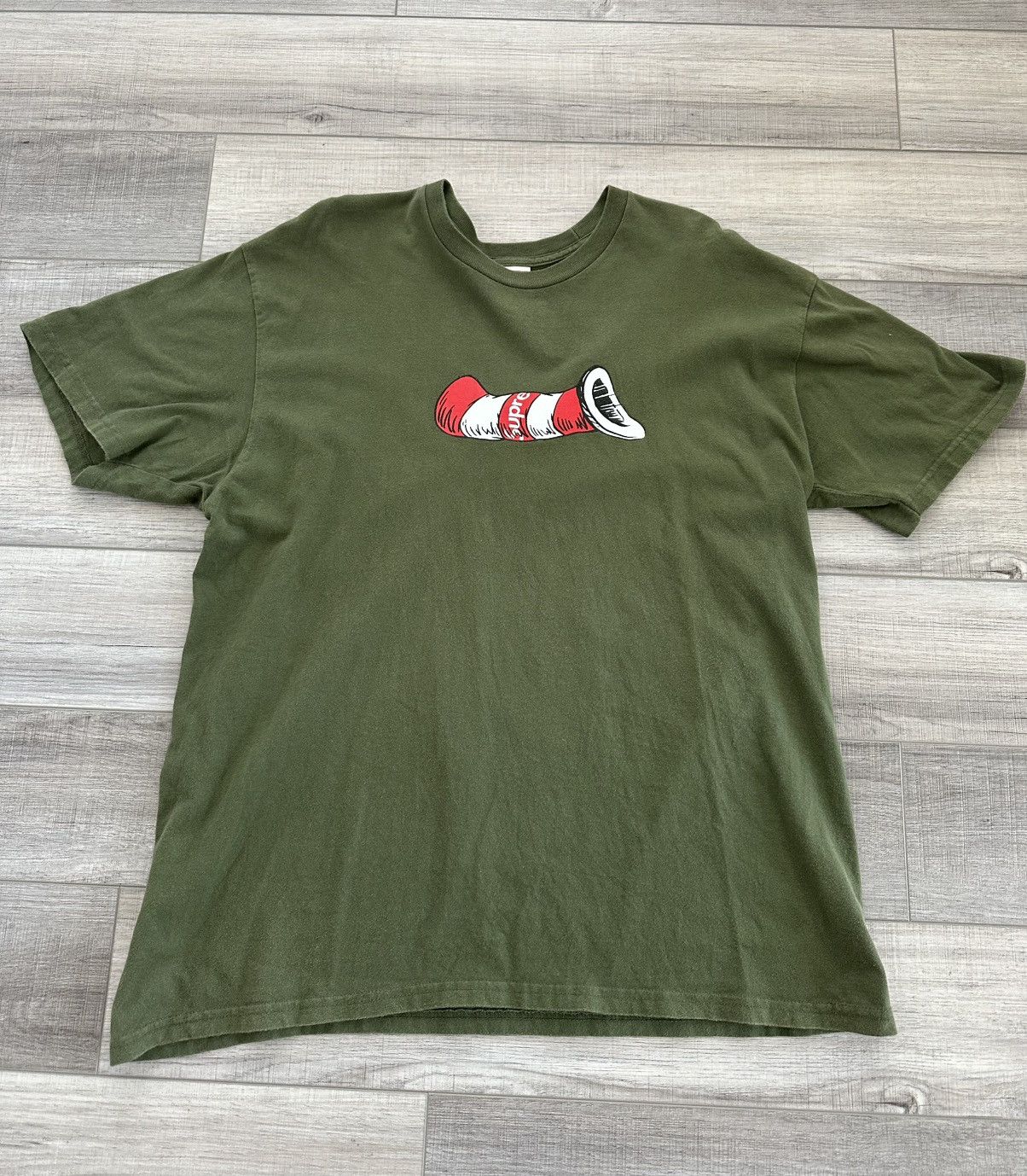 Supreme シュプリーム Cat in the Hat Tee AW 18 WEEK 17 Supreme Cat in the Hat Tee (FW18) - $44