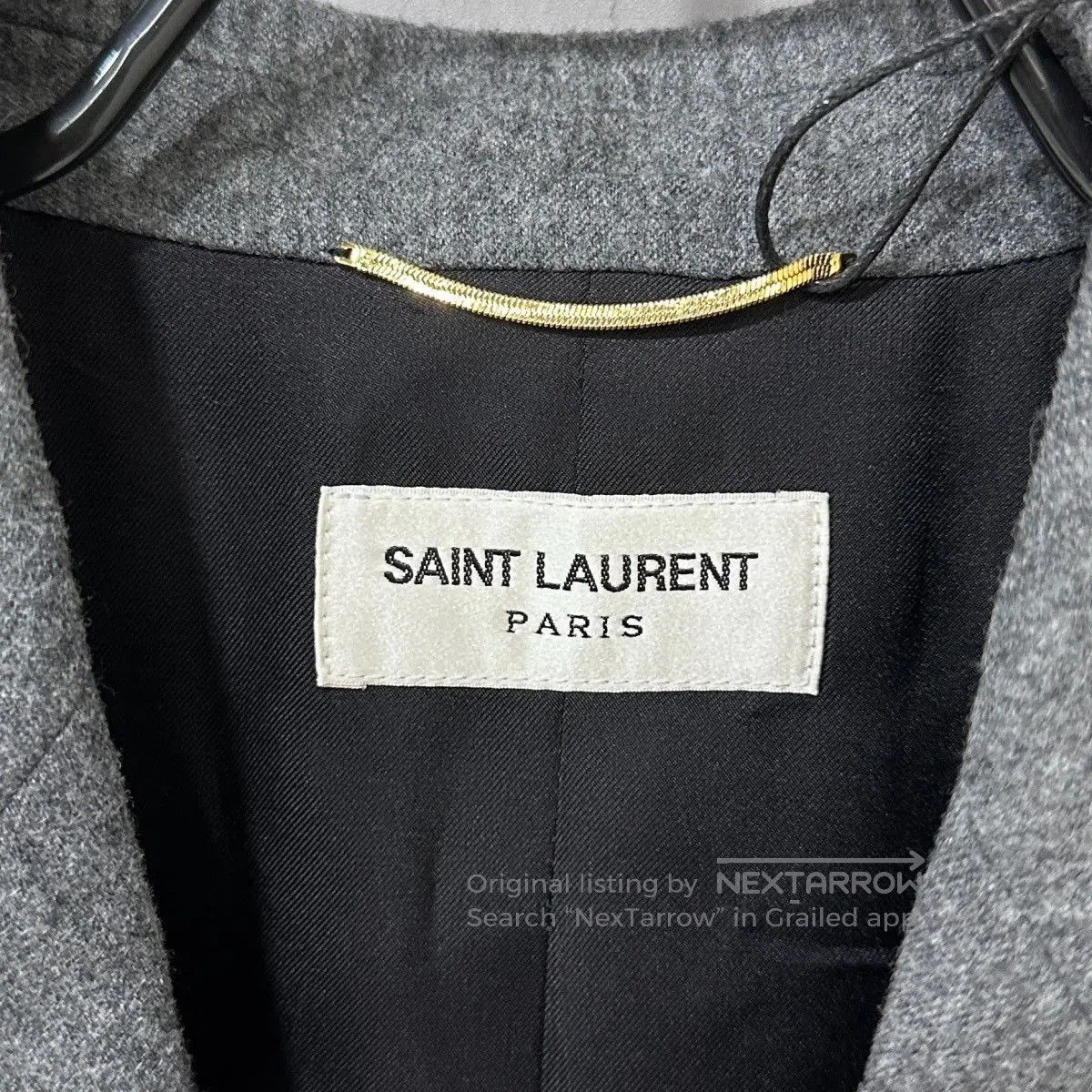 Saint Laurent Paris Saint Laurent Gray Double-Breasted Blazer. Size US M / EU 48-50 / 2 - 4 Thumbnail