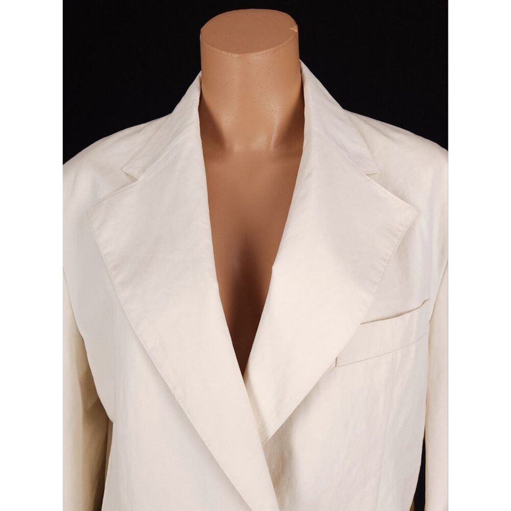 LOW CLASSIC LOW CLASSIC Cotton Blazer Size S Womens Ivory Jacket $450 Size S / US 4 / IT 40 - 5 Thumbnail