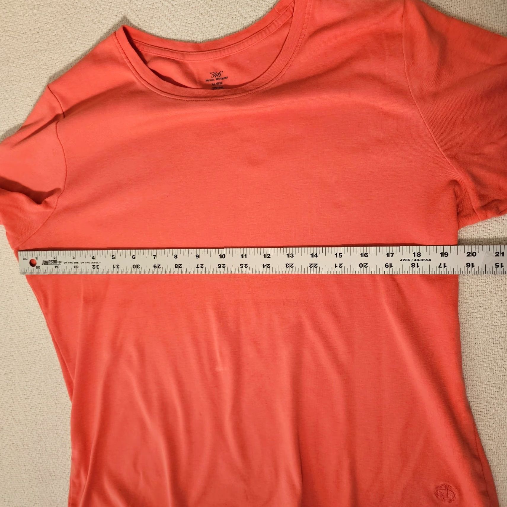 Brooks Brothers Brooks Brothers Women's Short Sleeve T-Shirt XL Pink Cotton Casual Embroidered Logo Size XL / US 12-14 / IT 48-50 - 6 Thumbnail
