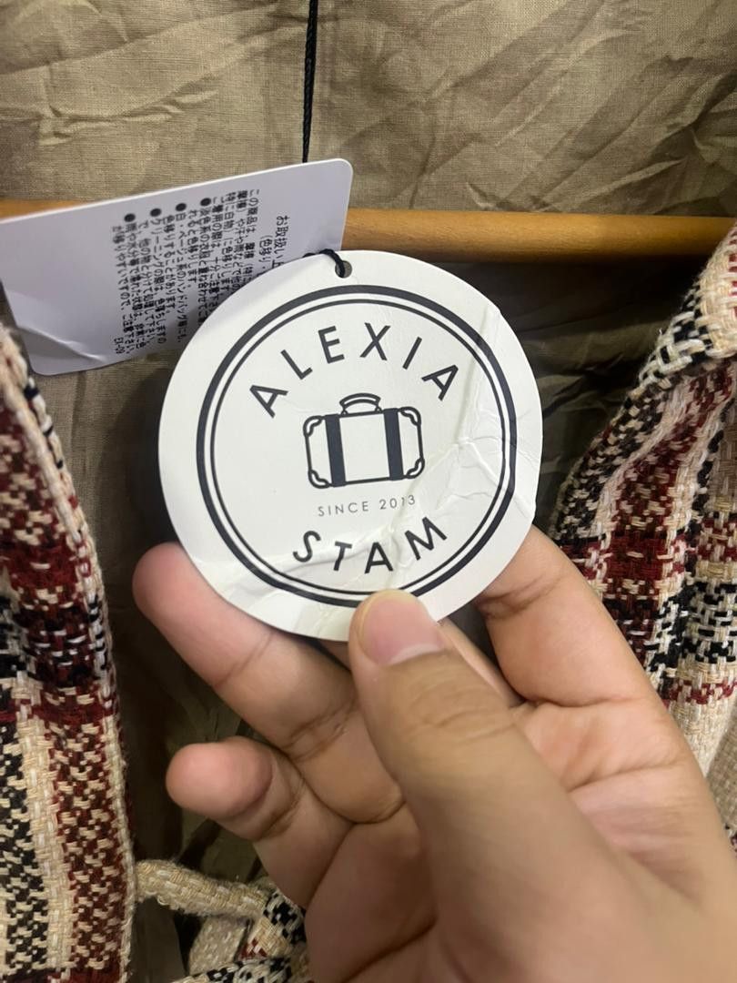 Japanese Brand Alexia Stam Plaid Jacket Deadstock w/ Retail Tag Size US XL / EU 56 / 4 - 8 Thumbnail