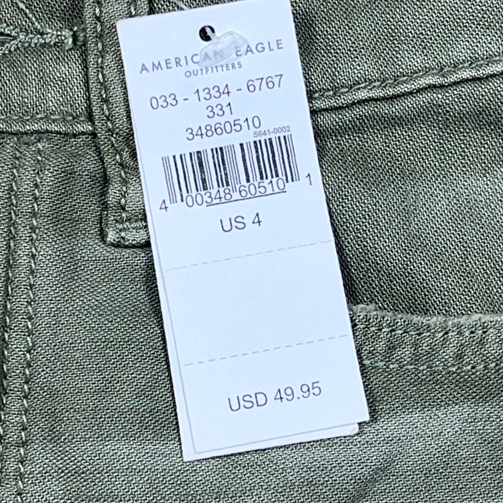 American Eagle Outfitters American Eagle Outfitters Mom Shorts Women 4 Olive Green High Rise Cut Off Jorts Denim 5-Pocket Size 27" / US 4 / IT 40 - 6 Thumbnail