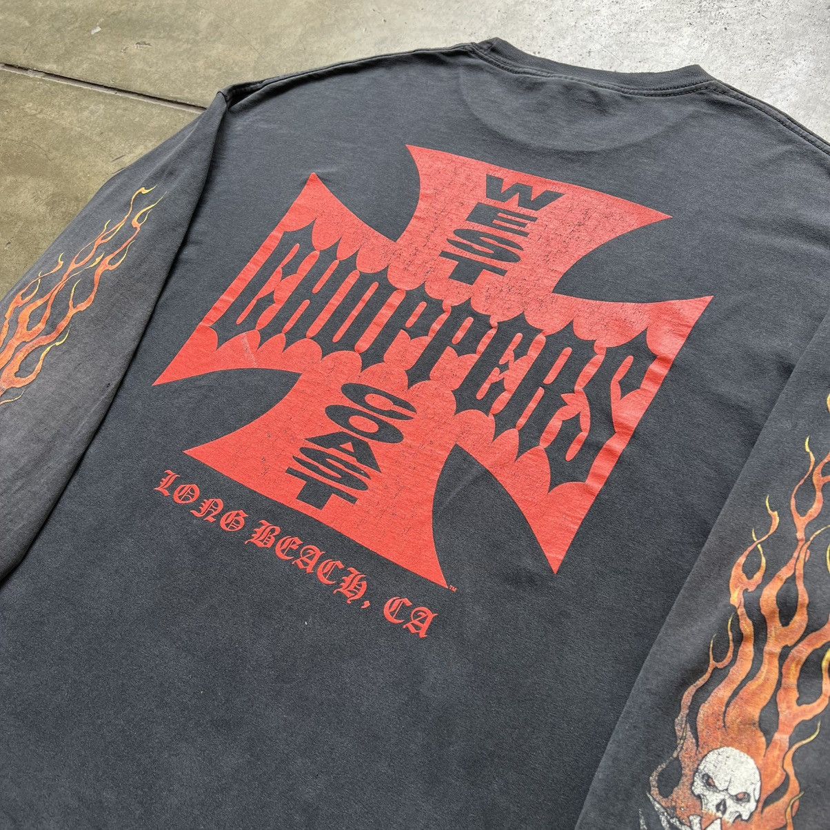 Alstyle VTG ‘00s Y2K West Coast Choppers L/S Tee Shirt Biker Size US XXL / EU 58 / 5 - 10 Thumbnail