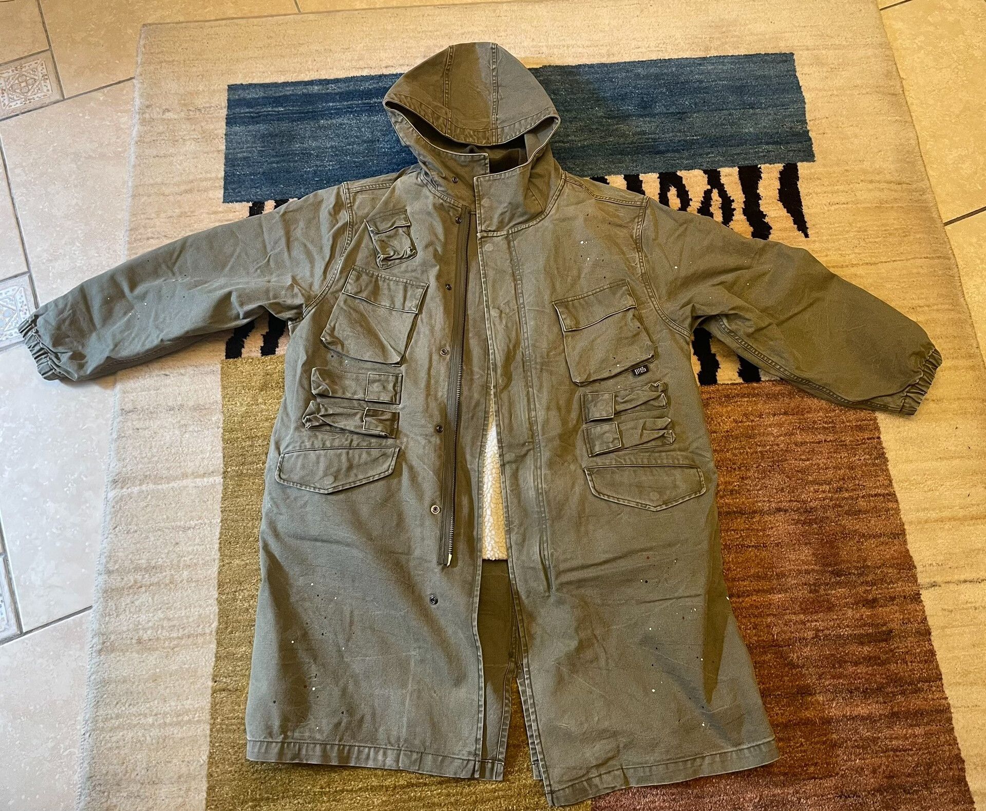 Madness Madness 19AW Tie-Dye Fishtail Coat Size US L / EU 52-54 / 3 - 1 Thumbnail