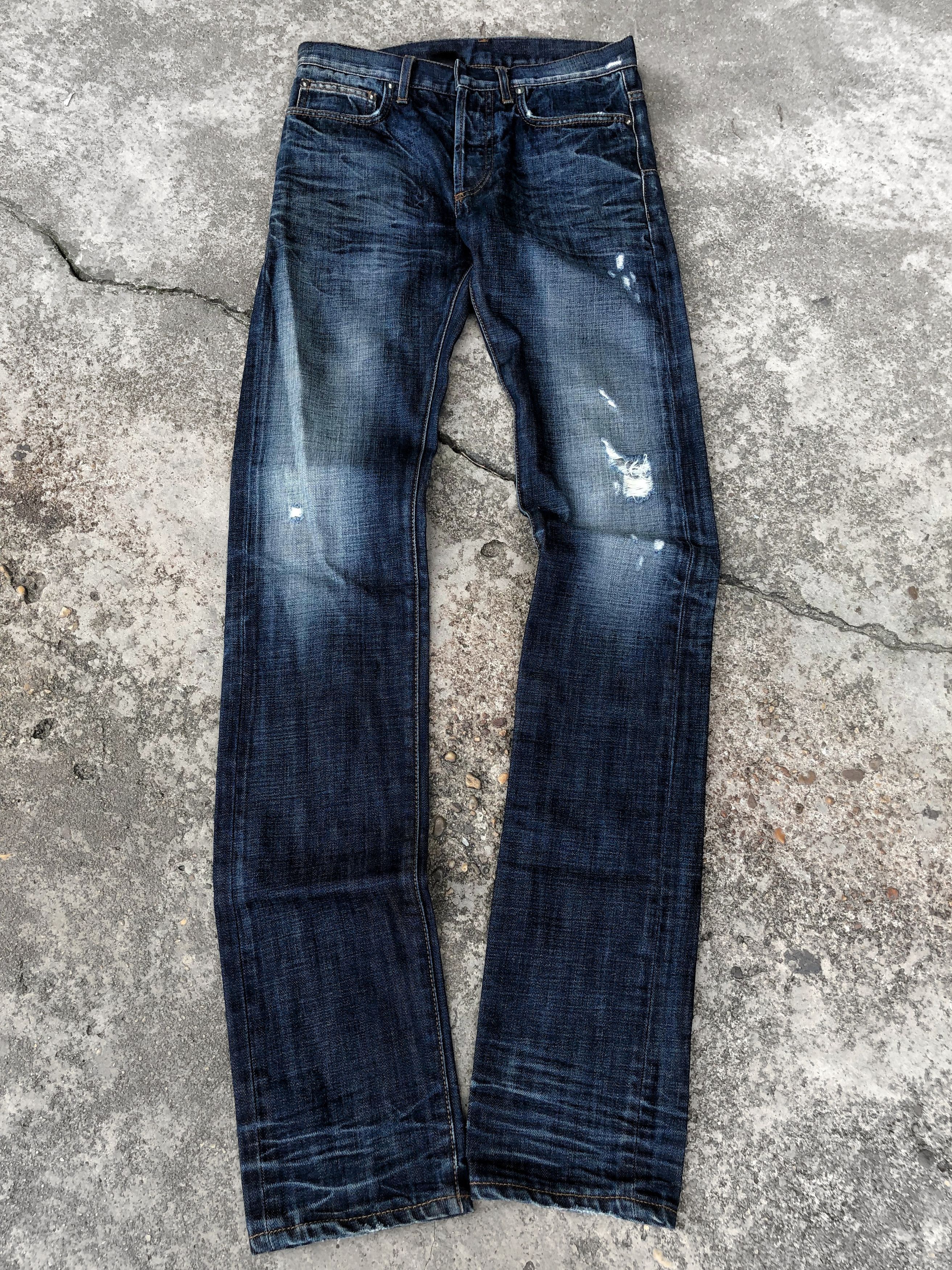 Dior Dior Strip Clawmark distressed Jeans by Hedislimane Size US 29 - 1 Thumbnail