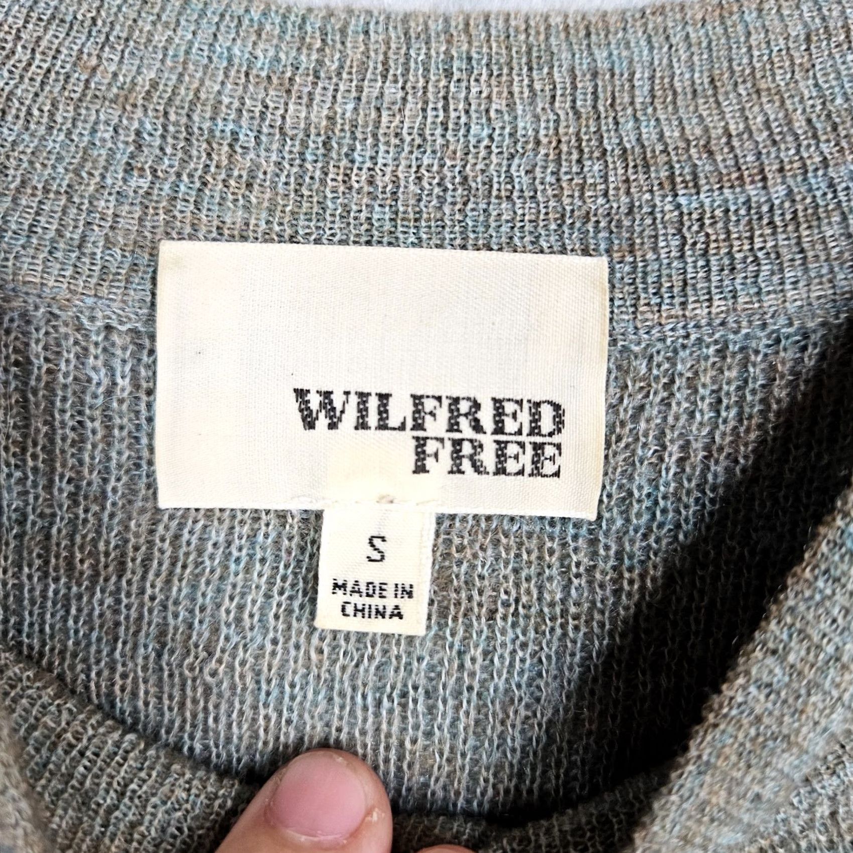 Vintage Wilfred Free Women's Tank Top Knit Sleeveless Gray&Green Size S Casual Everyday Size S / US 4 / IT 40 - 5 Thumbnail
