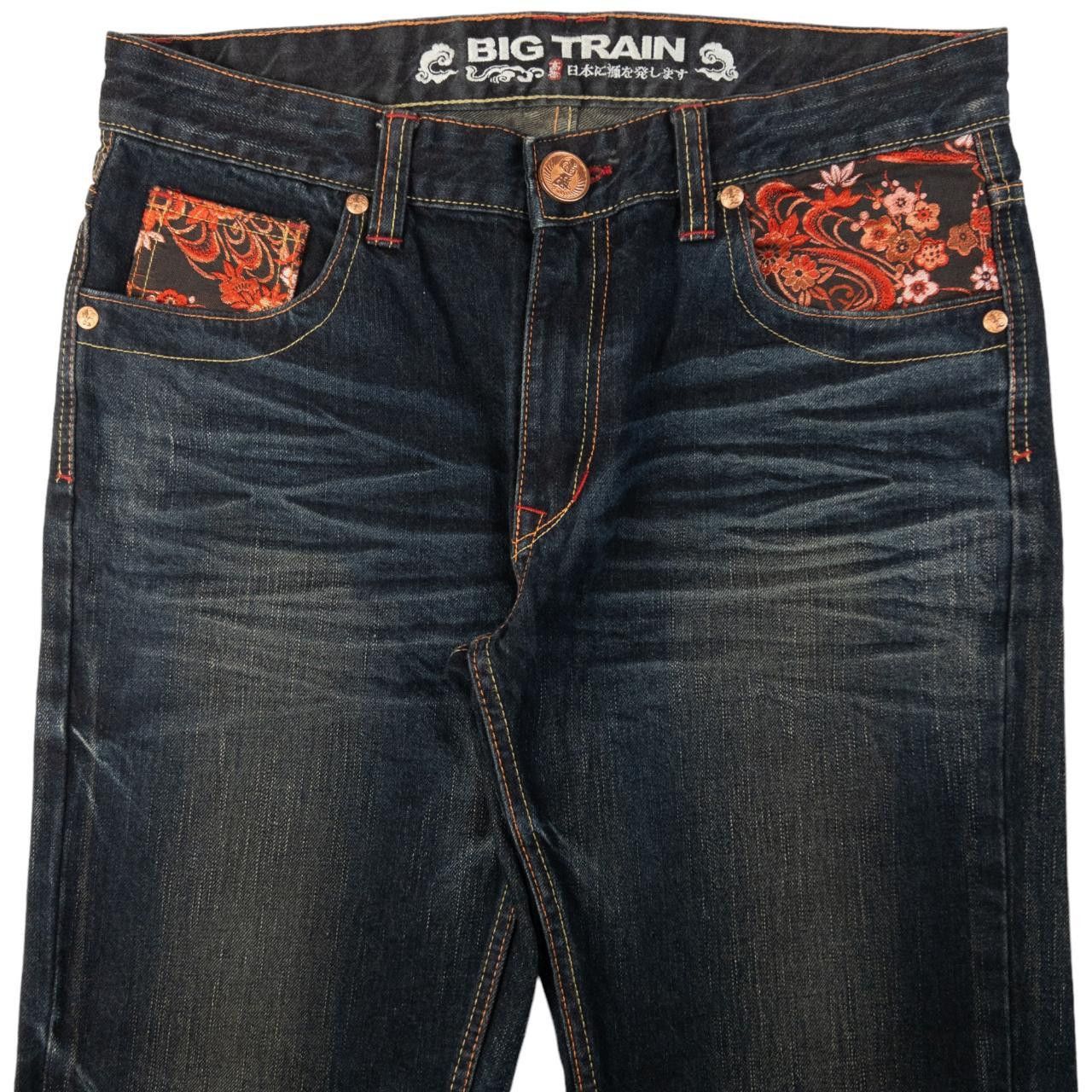 Other Vintage Big Train Embroidered Patch Japanese Denim Jeans W33 Size US 33 - 2 Thumbnail