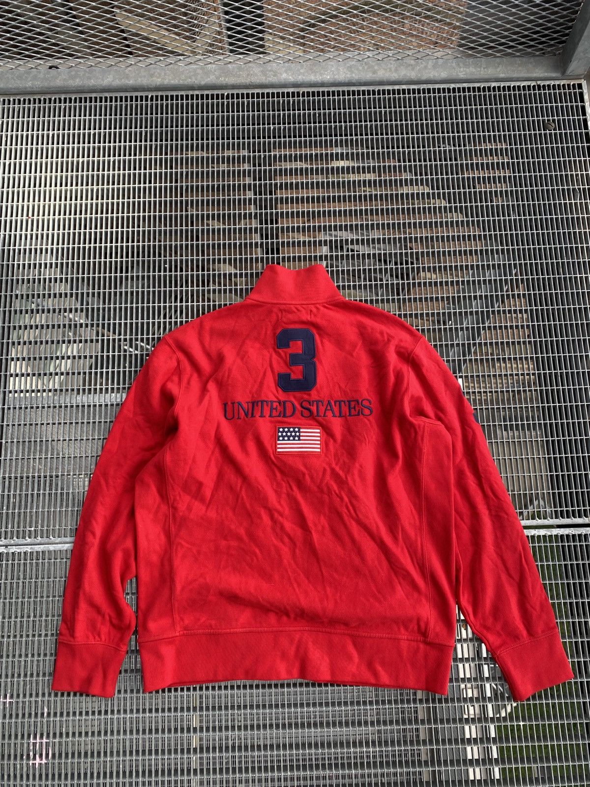 Polo Ralph Lauren Vintage Polo Ralph Lauren USA Y2K Back Logo Zip Sweater Size US XL / EU 56 / 4 - 13 Thumbnail