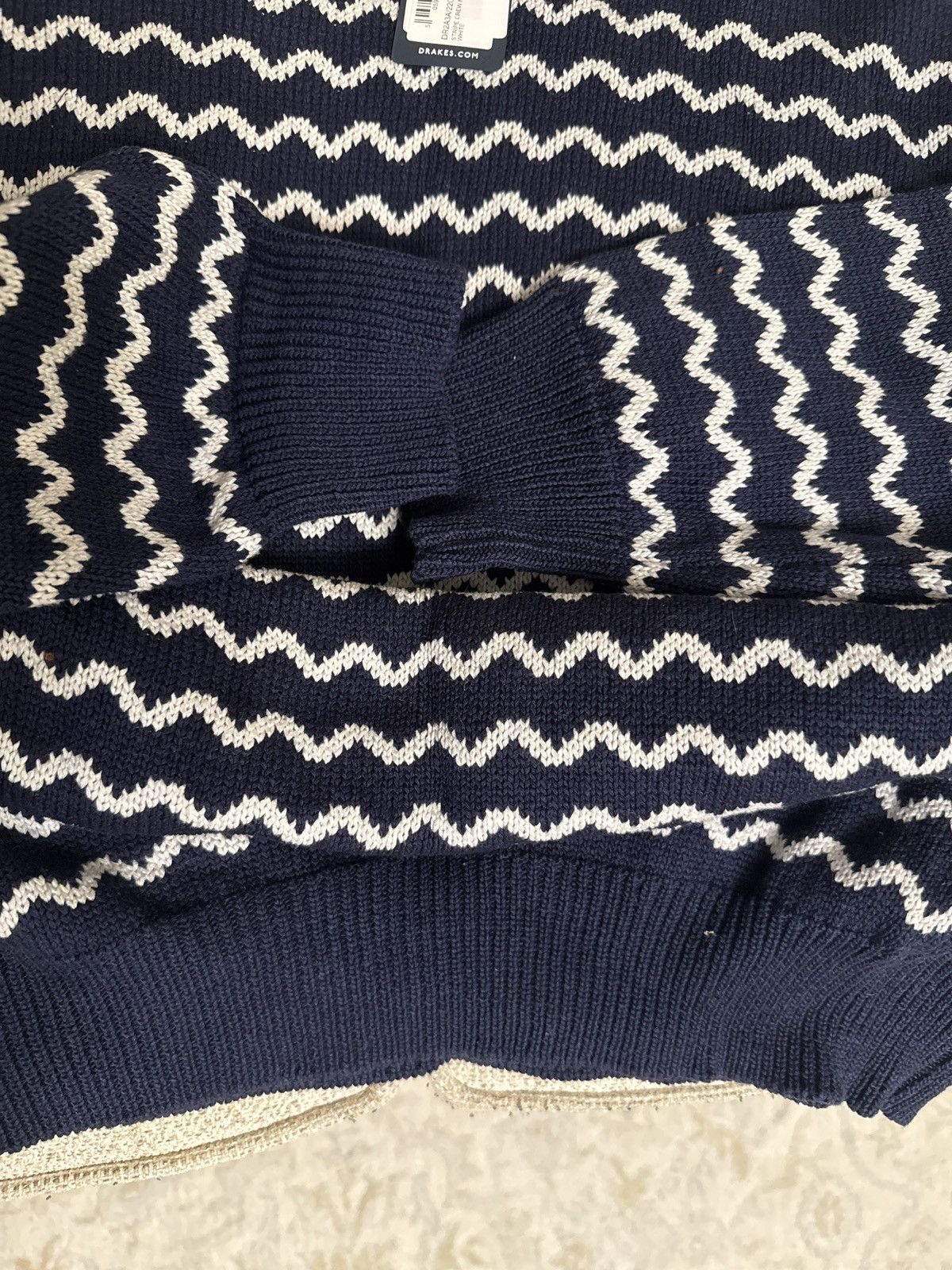 Drake's Drake’s stripe crew neck XXL Size US XXL / EU 58 / 5 - 3 Thumbnail