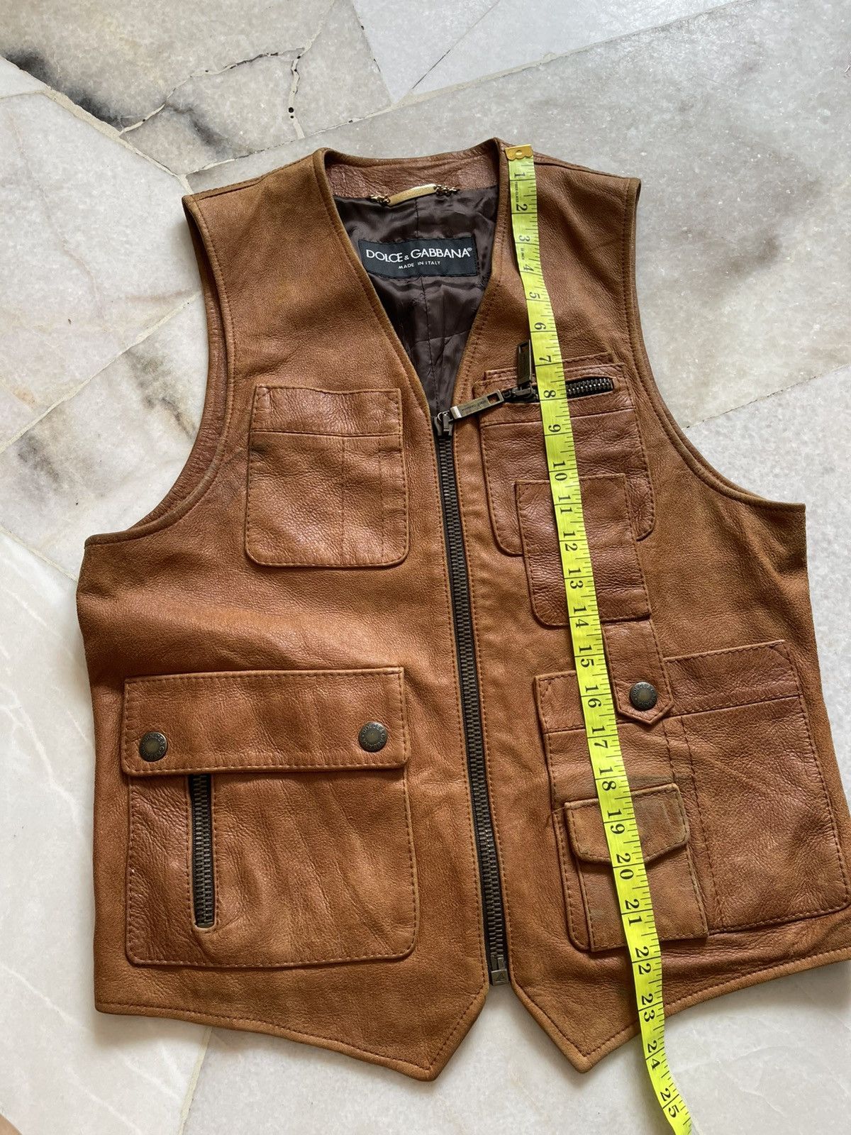Dolce & Gabbana 2000s Dolce & Gabbana Leather Vest Size US S / EU 44-46 / 1 - 15 Thumbnail