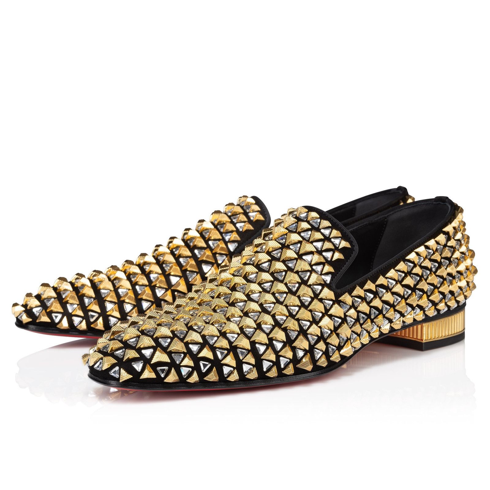 Christian Louboutin croconaki black/gold Size US 11 / EU 44 - 1 Thumbnail