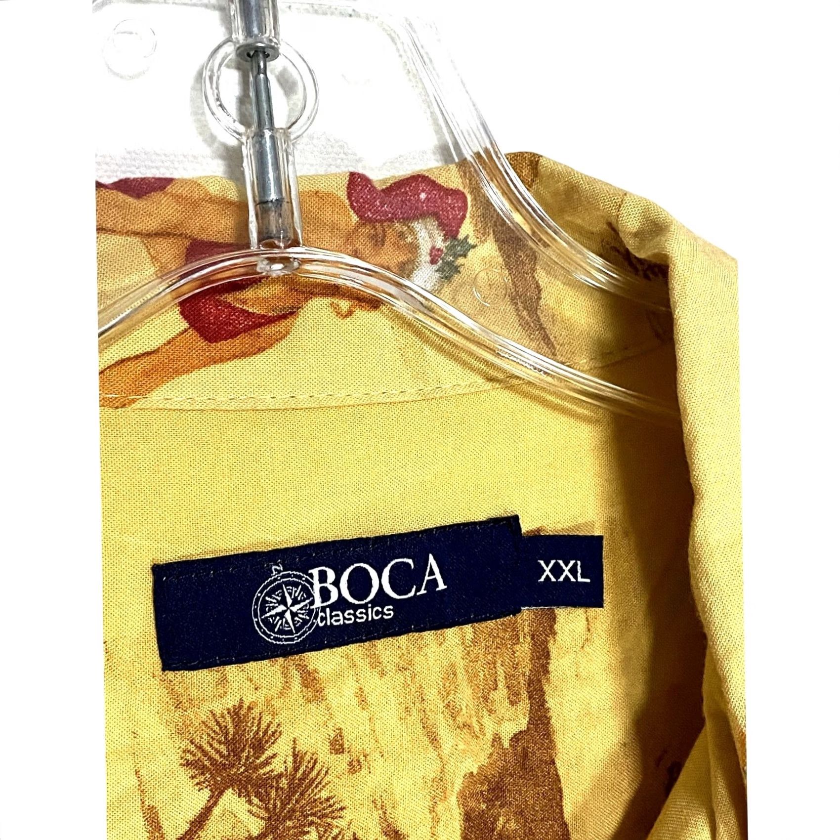 Vintage Boca Classics Hawaiian Shirt Mens XXL Santa Pin Up Girls Beach Vacation Tropical Size US XXL / EU 58 / 5 - 5 Thumbnail