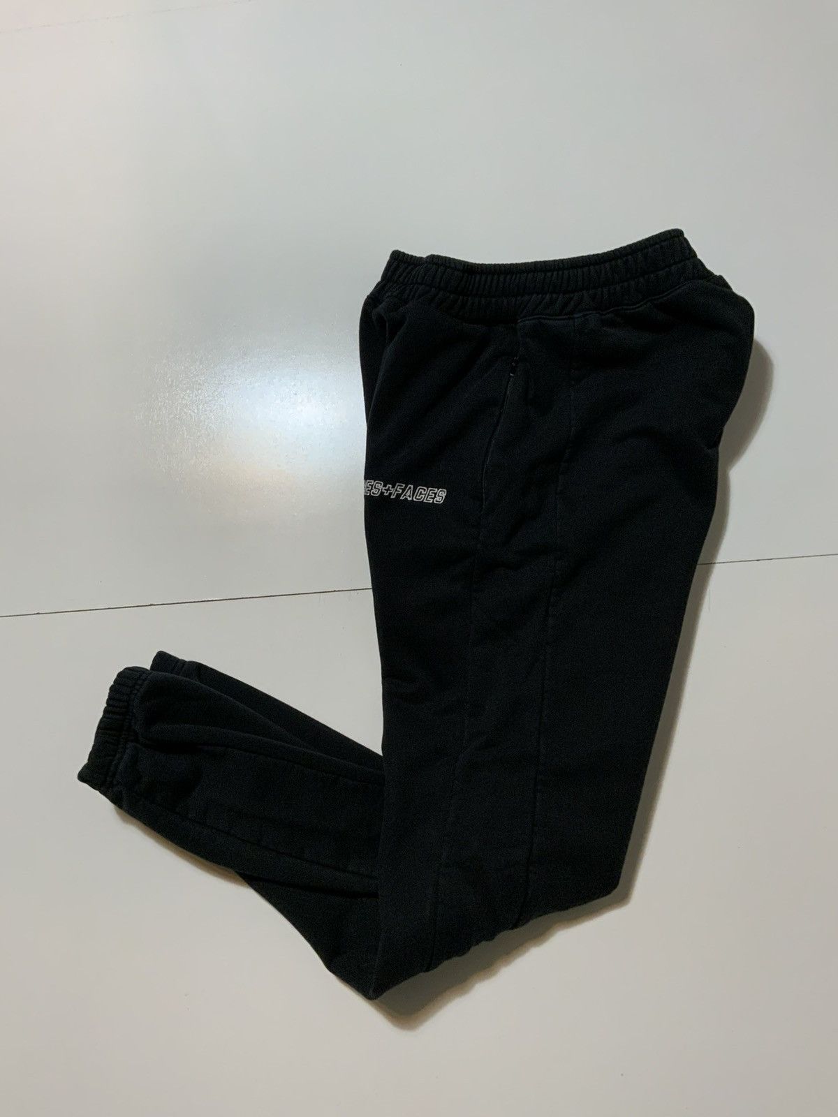 Places + Faces Places + Faces Signature Black Terry Jogger Track Pants Size US 30 / EU 46 - 2 Thumbnail
