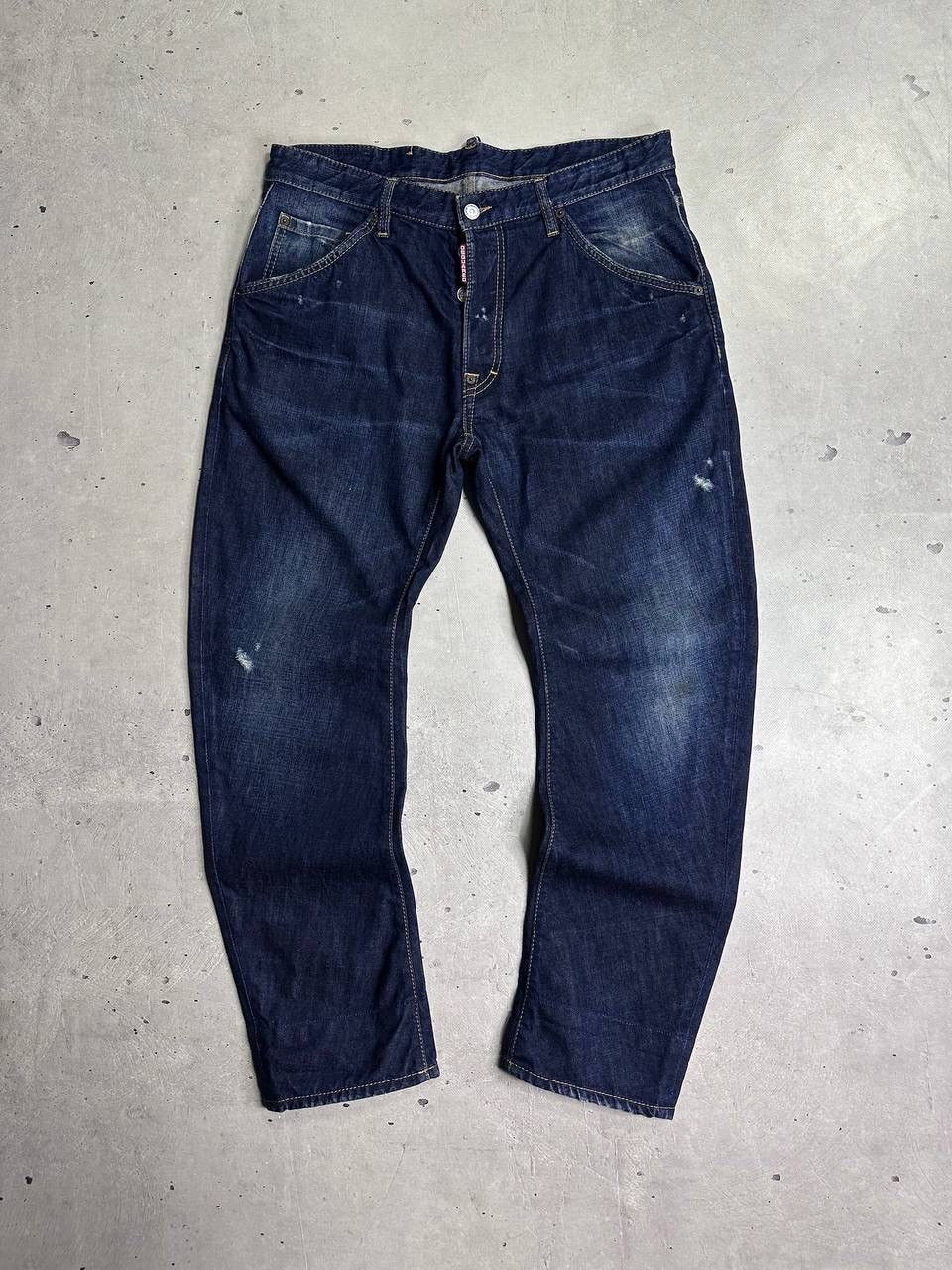 Dsquared2 Dsquared2 Dark Blue Denim Jeans Size 50 Italy Plaid Cuff Y2K Size US 34 / EU 50 - 7 Thumbnail