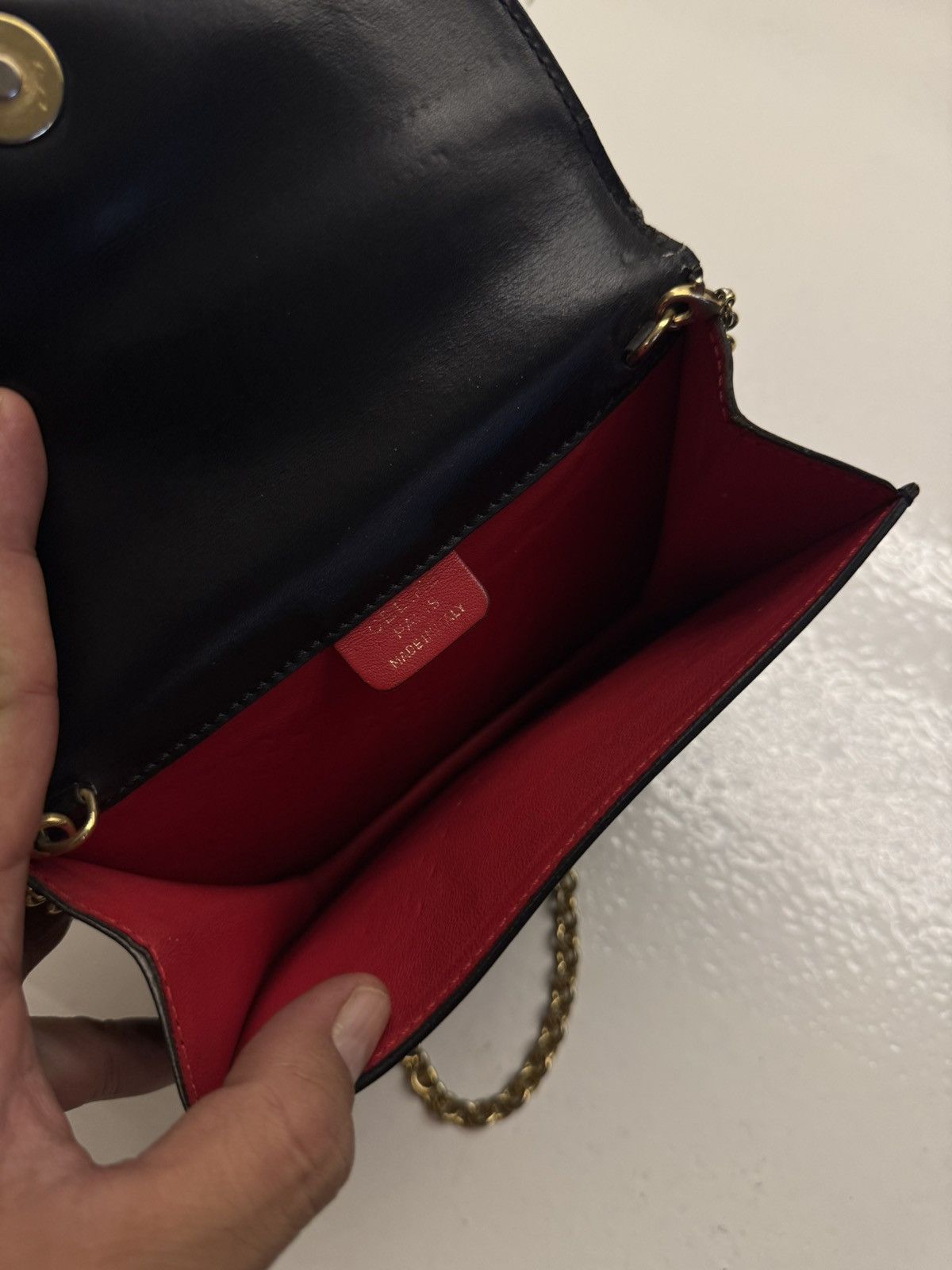Celine × Vintage Vintage Celine black leather chain cross body bag Size ONE SIZE - 3 Thumbnail