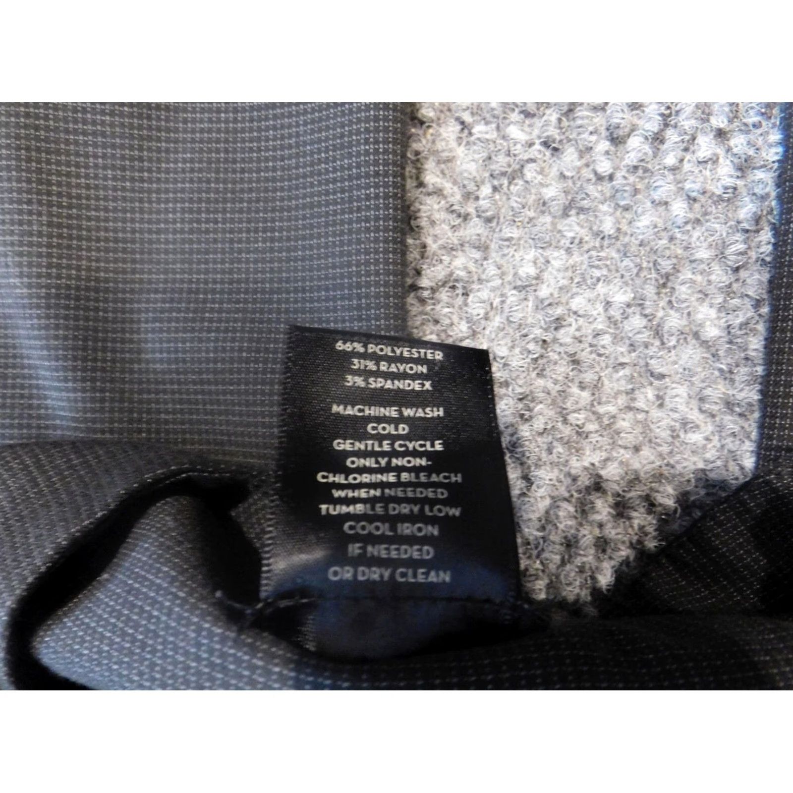 Ann Taylor Ann Taylor Pants 6 Gray Plaid Straight Womens Stretch Polyester Chino Casual Regular Inseam 30 in Size 28" / US 6 / IT 42 - 5 Thumbnail