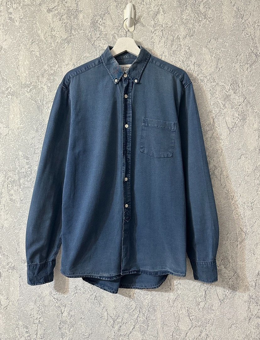 Our legacy indigo blue button down shirt