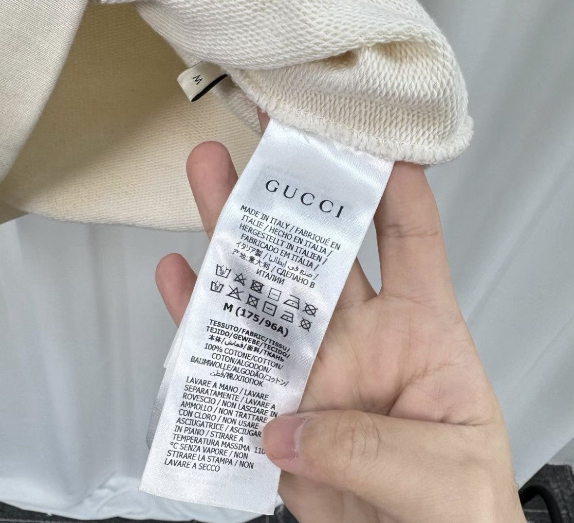 Gucci Gucci White hoodie Size US M / EU 48-50 / 2 - 7 Thumbnail
